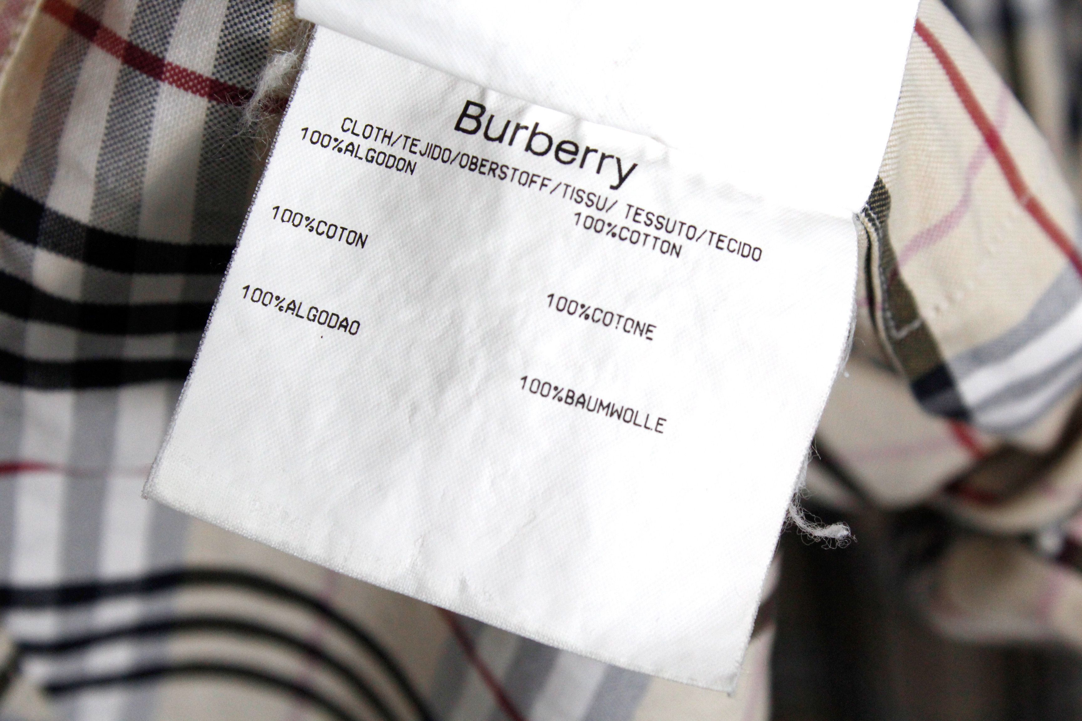 Burberry Burberry Nova Check Beige Logo Classic Oxford Shirt 39 size Size US L / EU 52-54 / 3 - 8 Thumbnail