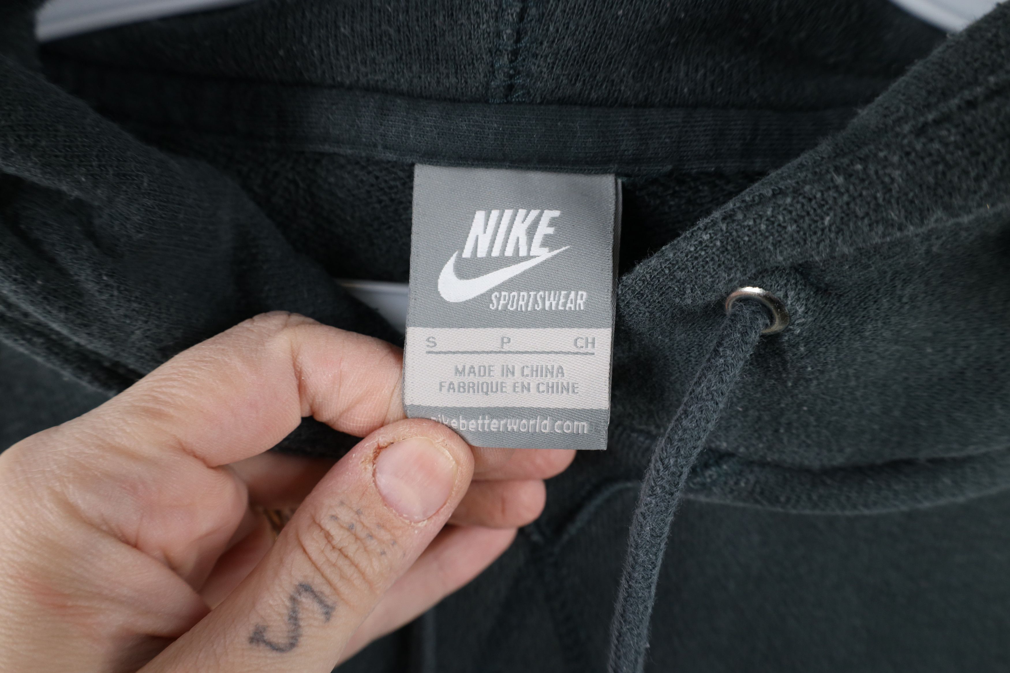Nike × Vintage Vintage Nike Sportswear Travis Scott Big Swoosh Hoodie Green Size S / US 4 / IT 40 - 4 Thumbnail