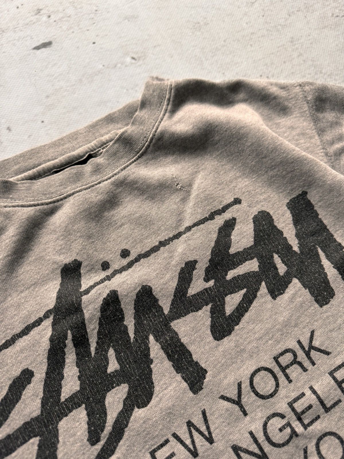 Stussy × Vintage STUSSY CENTER LOGO VINTAGE OVERSIZE SWEATSHIRT Size US S / EU 44-46 / 1 - 6 Thumbnail