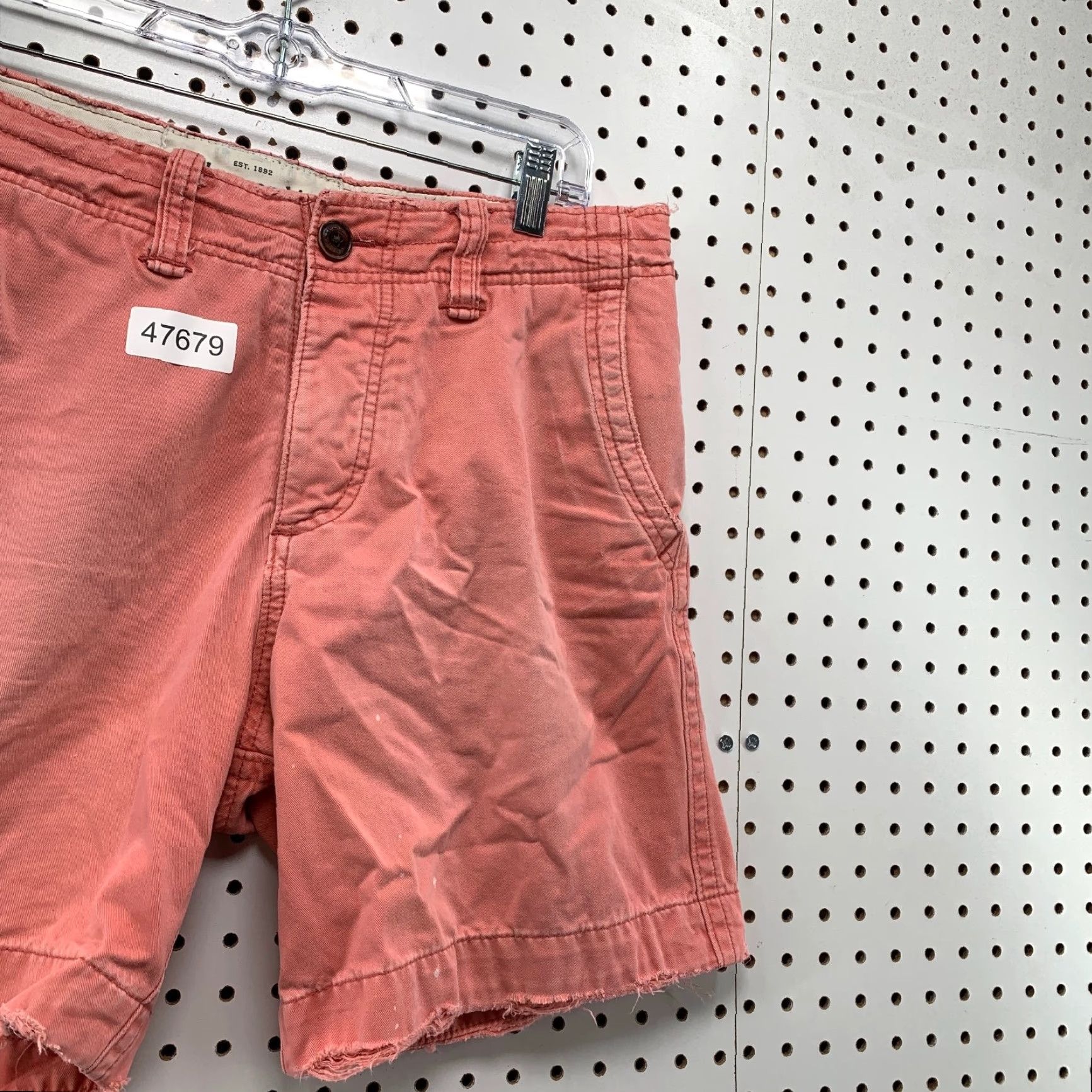 Abercrombie & Fitch Vintage Abercrombie & Fitch Shorts Mens 30 Pink Military Canvas Chino Baggy Size US 30 / EU 46 - 5 Thumbnail