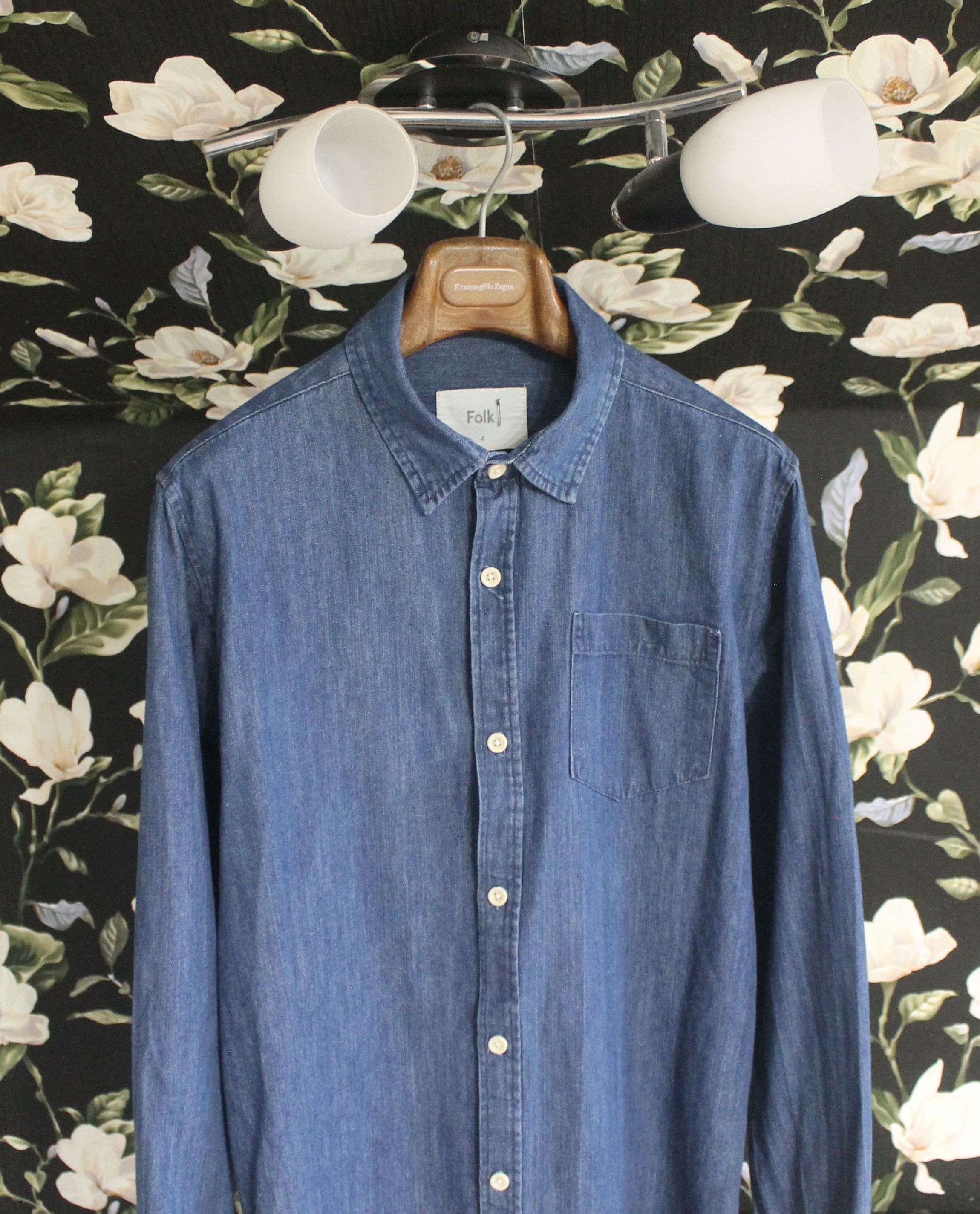 Folk Folk Denim Shirt Size US L / EU 52-54 / 3 - 2 Thumbnail