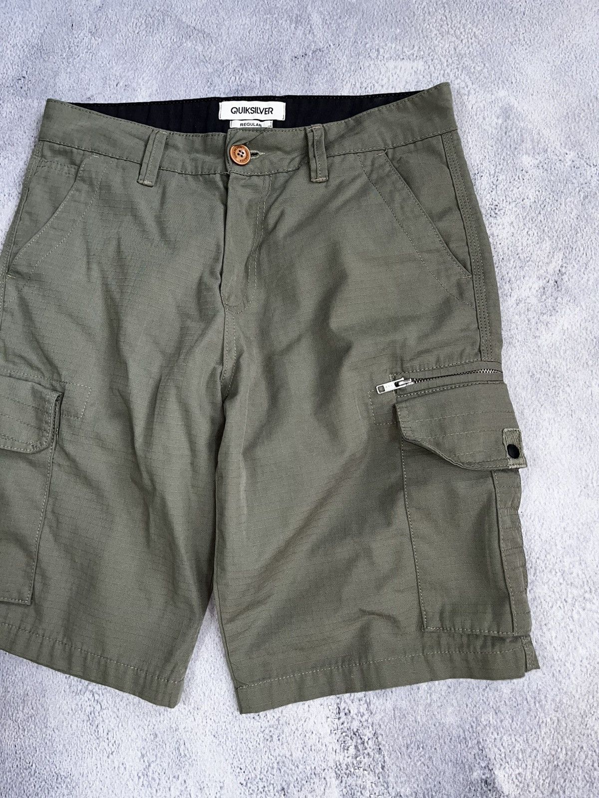 Quiksilver Vintage Y2K Quiksilver cargo shorts Rap Japanese size M Size US 32 / EU 48 - 3 Thumbnail