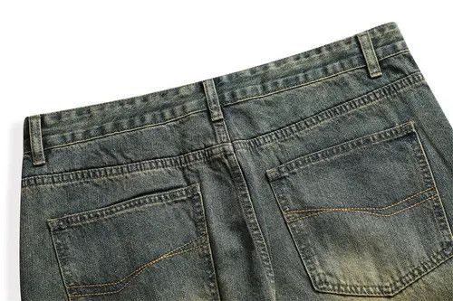 VIBE Punk washed distressed vintage men's bootcut jeans Size US 32 / EU 48 - 6 Thumbnail