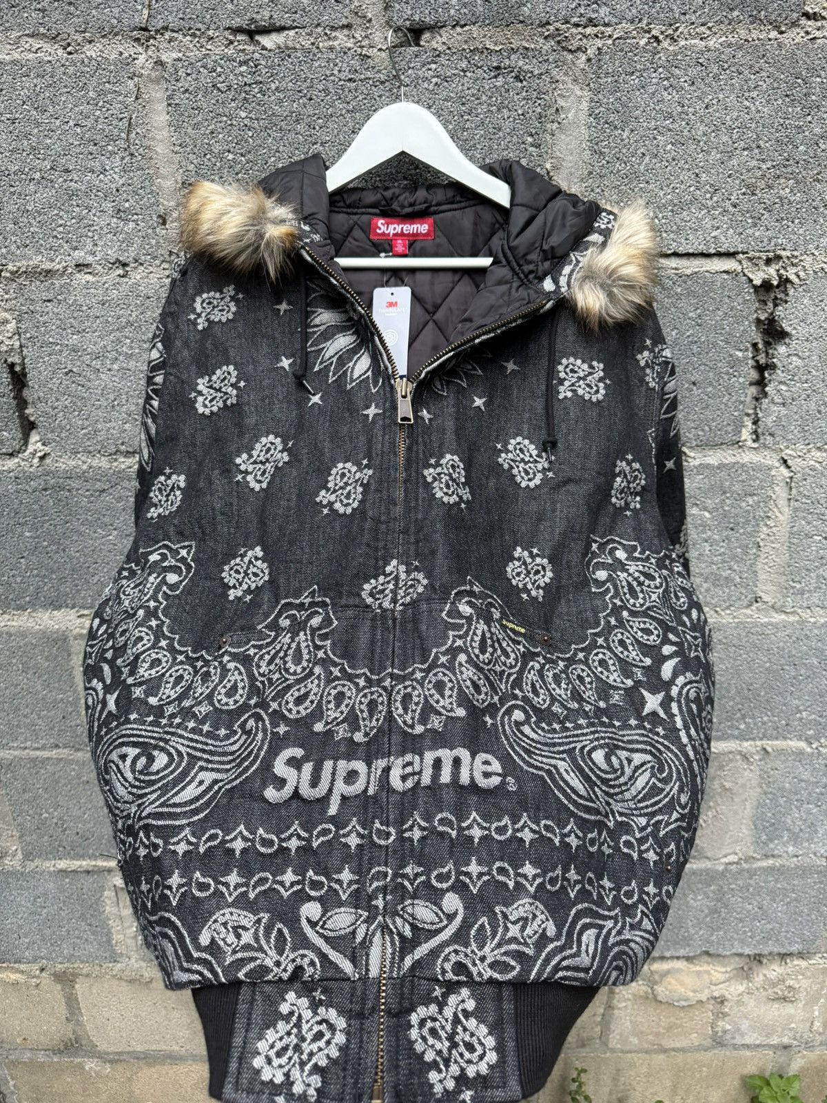 Supreme SS25 Supreme Bandana Fur Hooded Jacket Size US XL / EU 56 / 4 - 3 Thumbnail