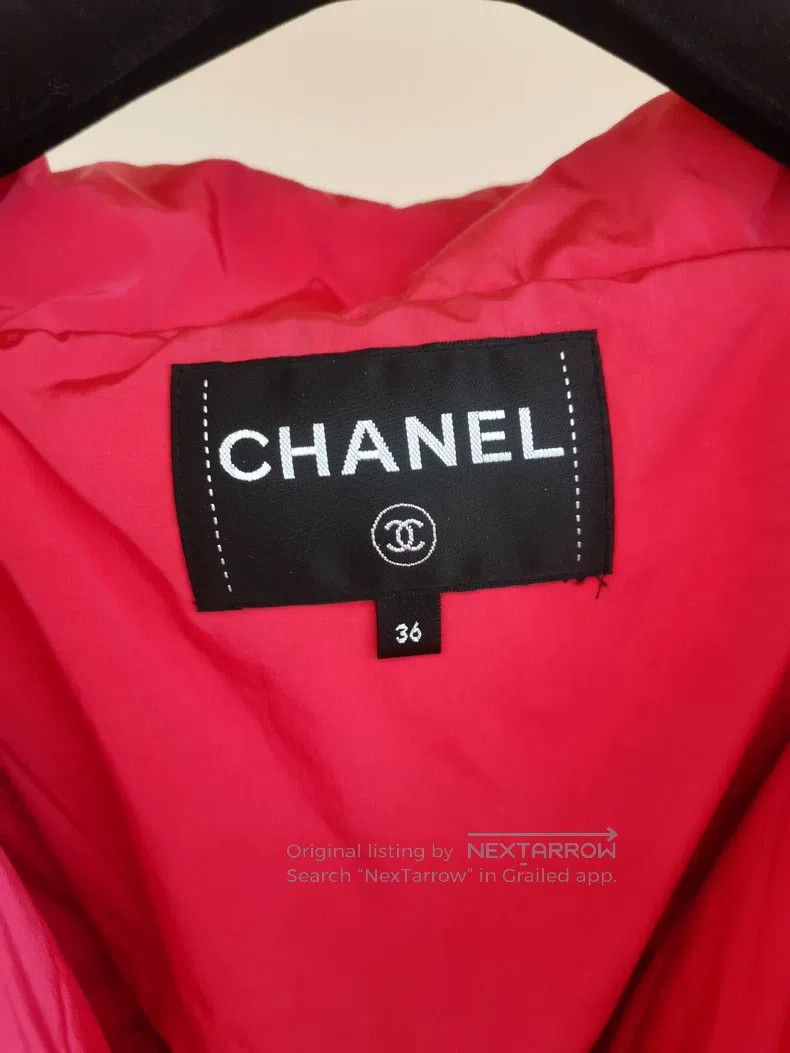 Chanel Chanel 19K Snow Series Rose-red Lapel Long Down Jacket Size XS / US 0-2 / IT 36-38 - 4 Thumbnail