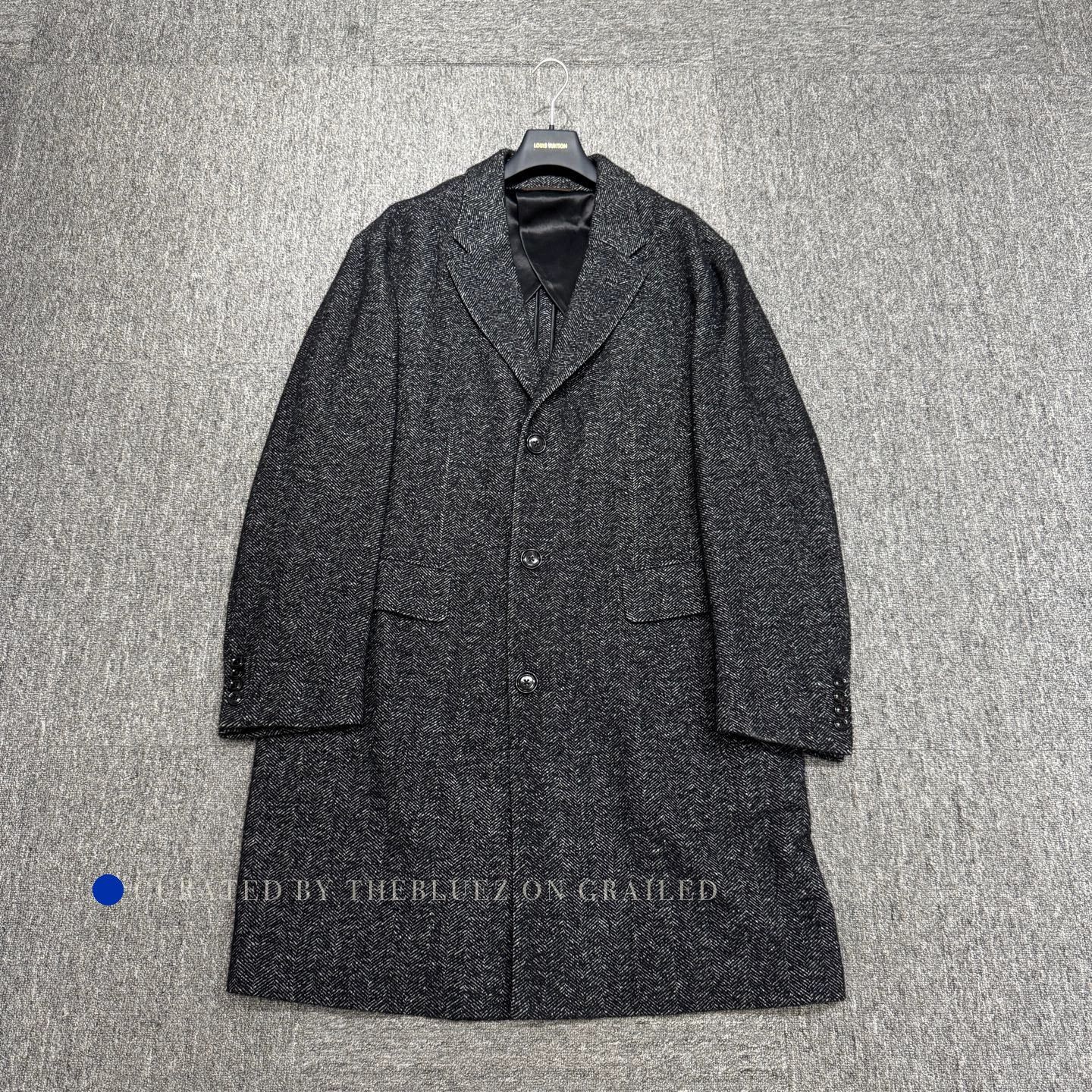 Ermenegildo Zegna Classic Black Wool Overcoat in Size L Size US L / EU 52-54 / 3 - 1 Thumbnail