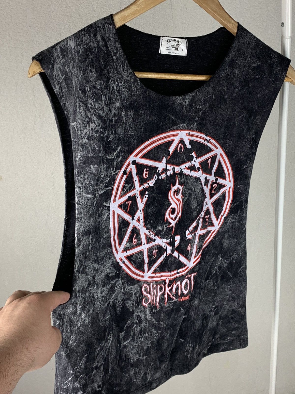 Band Tees Slipknot Tank Top Satanic Rock Pentagram Logo S Size Size S / US 4 / IT 40 - 7 Thumbnail