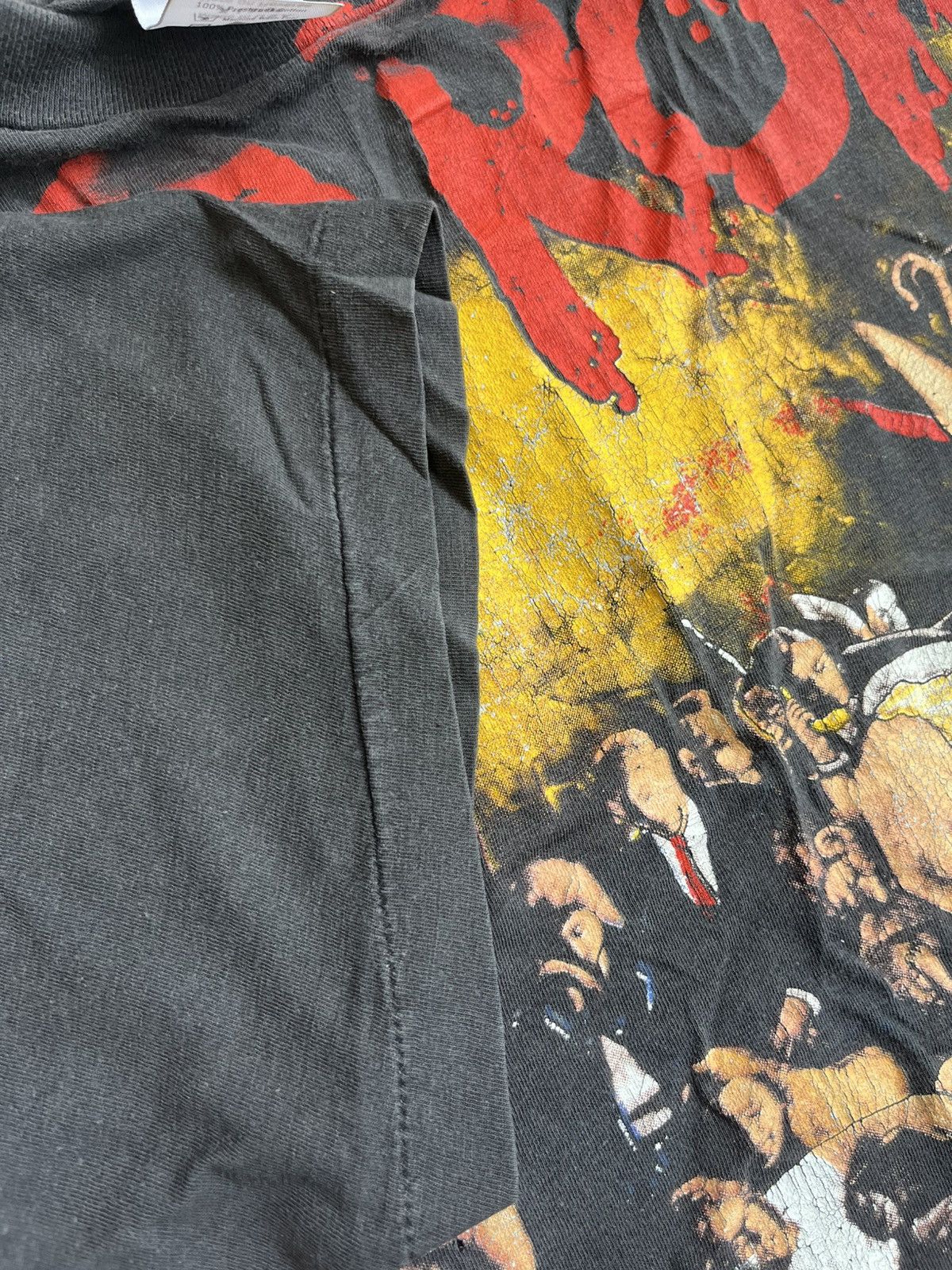 Vintage 1991 SKID ROW SINGLE STITCH ROCK TOUR CONCERT TEE Size US XL / EU 56 / 4 - 5 Thumbnail