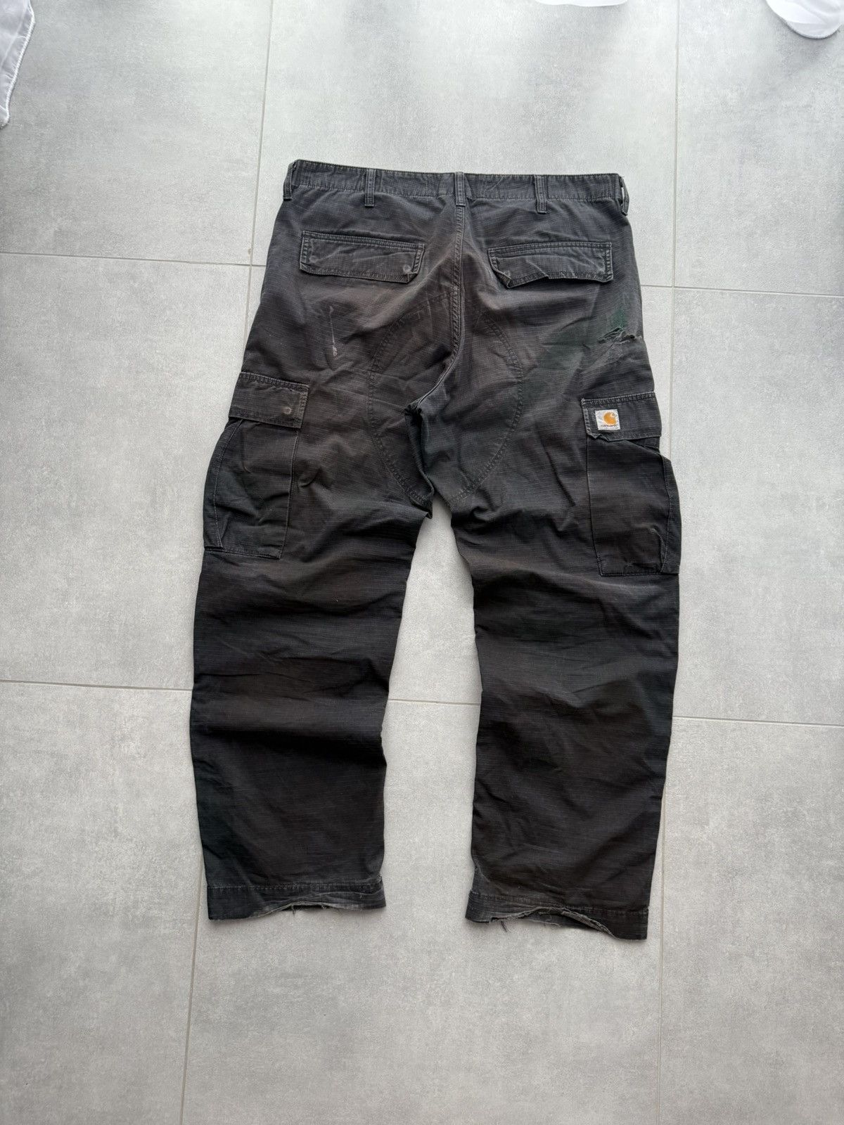 Hype🔥 Trashed Carhartt wip cargo pants baggy y2k workwear