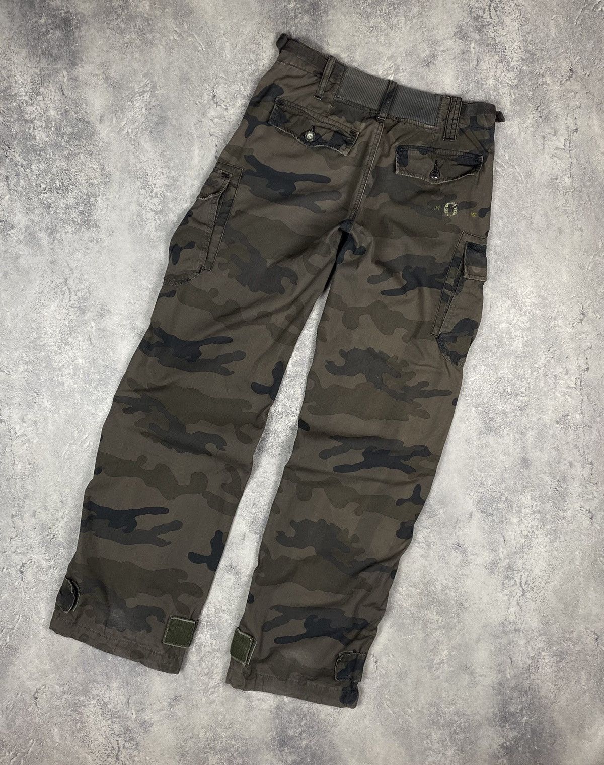 G-Star G Star Raw Danbury Field Cargo Pants Camo Army Bootcut Size 28" / US 6 / IT 42 - 11 Thumbnail