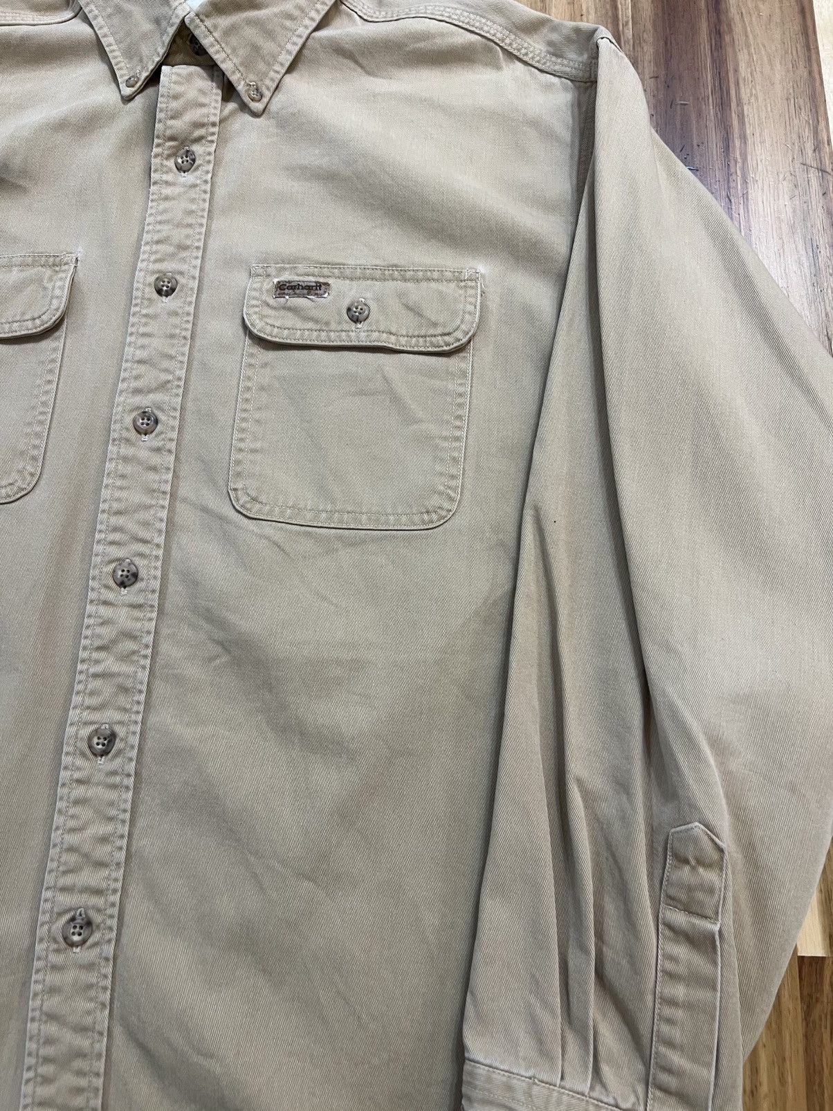 Carhartt Vintage Carhartt Distress WorkShirt Size US XL / EU 56 / 4 - 3 Thumbnail