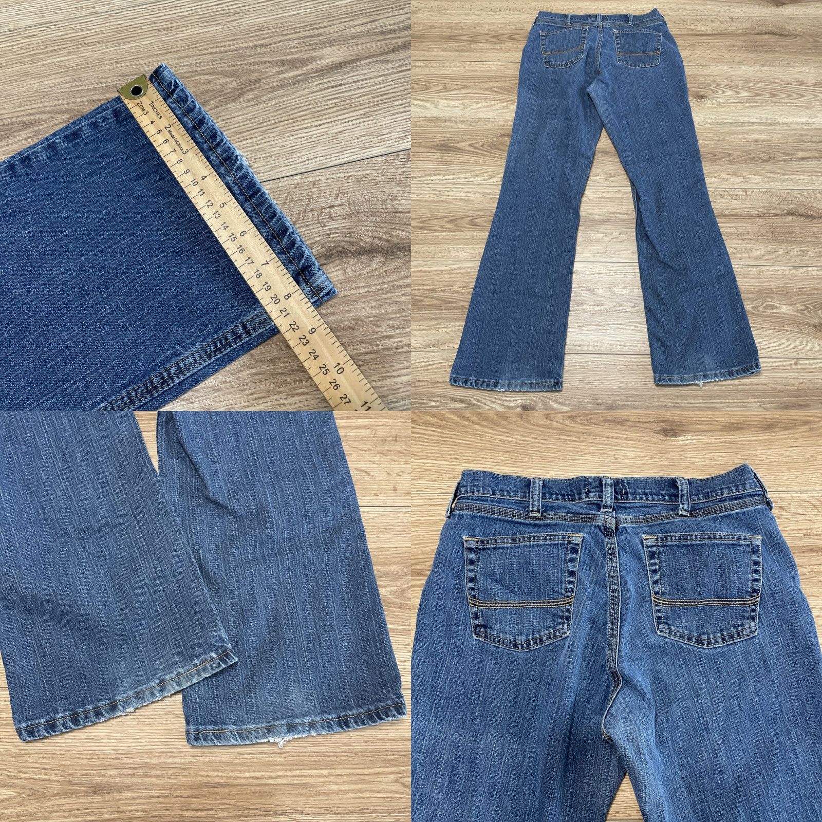 Vintage VINTAGE C.E. Schmidt Women's Jeans Size 8x32 Blue Denim Stretch Utility Straight Size 30" / US 8 / IT 44 - 8 Thumbnail