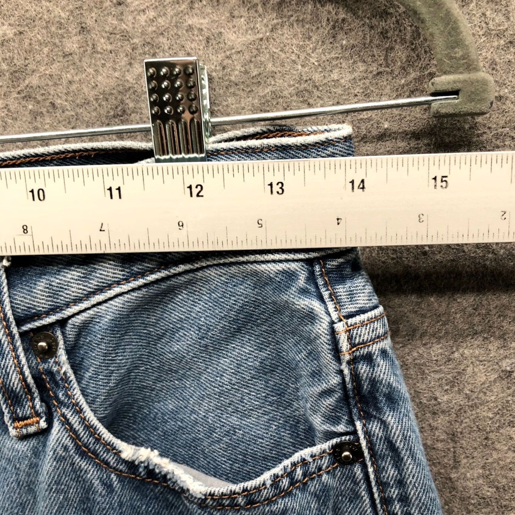Express VINTAGE? Express Jeans Womens 2 Blue Cotton High Rise Button Fly Medium Wash Jeans Size 26" / US 2 / IT 38 - 7 Thumbnail