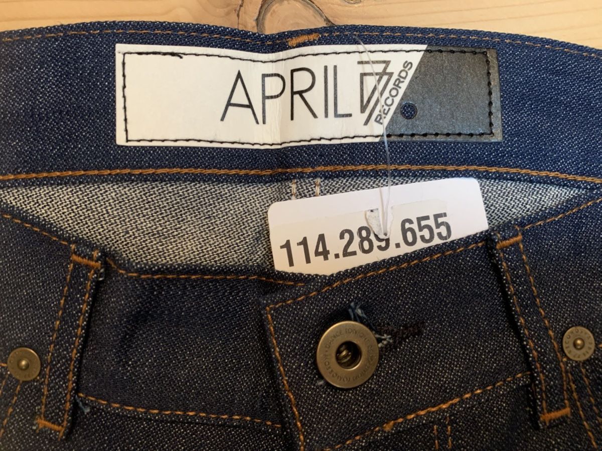 April 77 *RARE* type NATION, broken twill jeans RAW Size US 31 - 4 Thumbnail