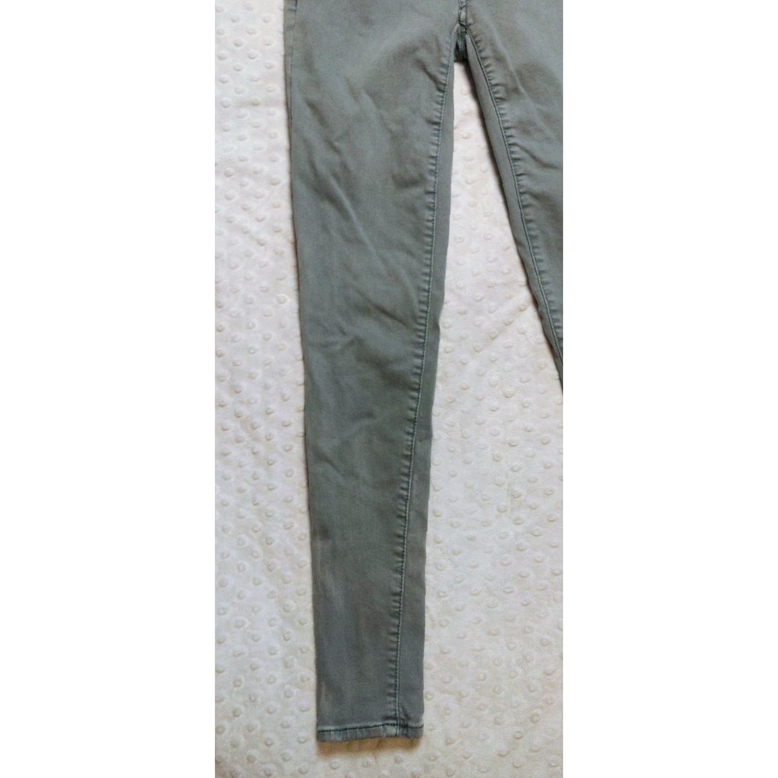 American Eagle Outfitters American Eagle Gray Green Jegging Super Stretch Jeans Women's 0 XS 26x28 Size 25" / US 0 / IT 36 - 2 Thumbnail