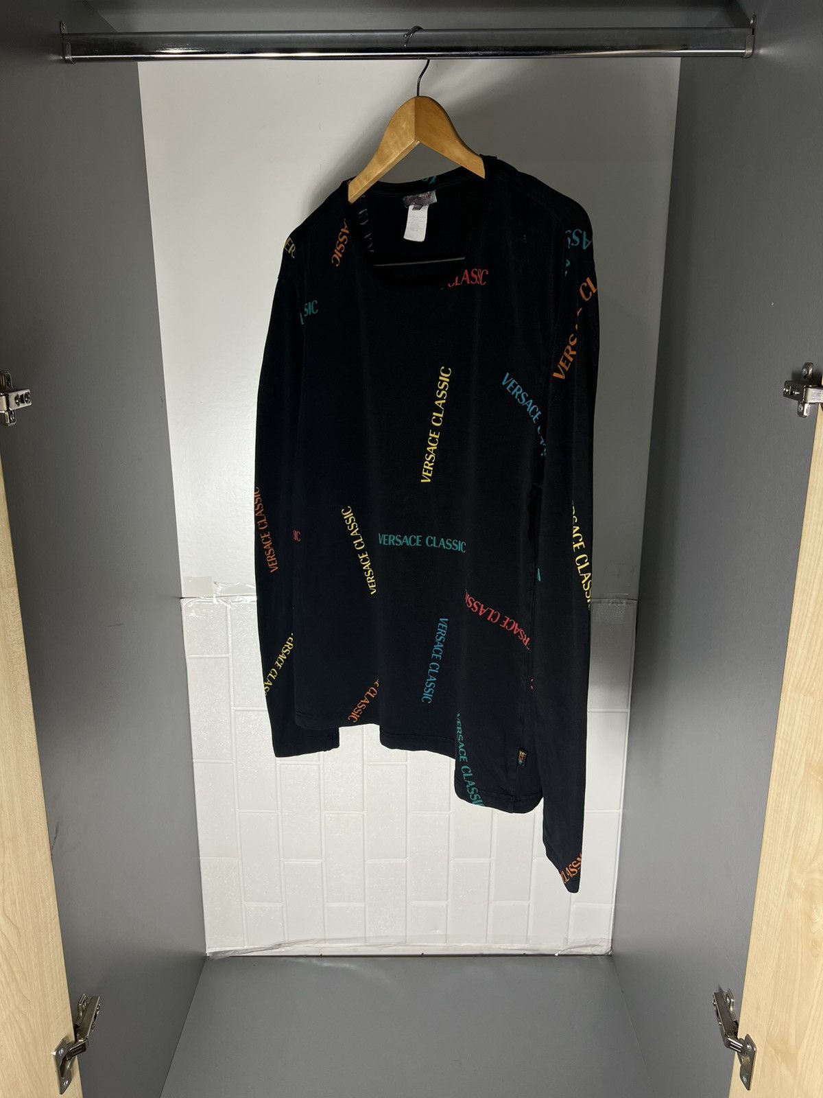 Versace VINTAGE VERSACE CLASSIC ITALIAN DESIGNER RETRO MONOGRAM 90s Size US XL / EU 56 / 4 - 12 Thumbnail