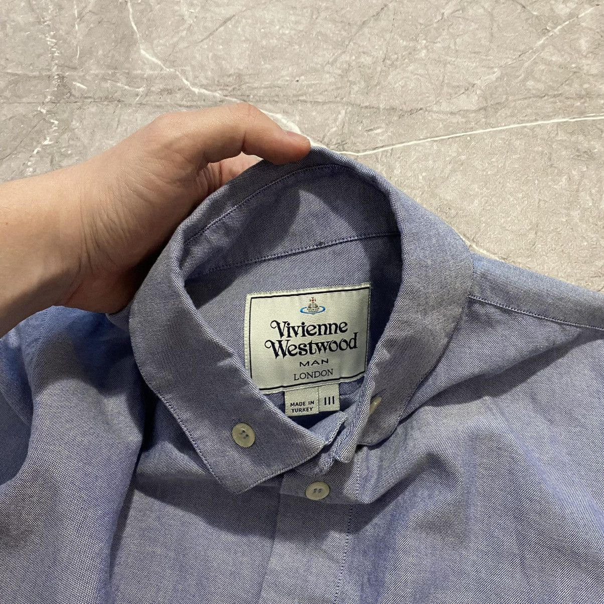 Vivienne Westwood VIVIENNE WESTWOOD BLUE SHIRT SMALL LOGO Size US M / EU 48-50 / 2 - 8 Thumbnail