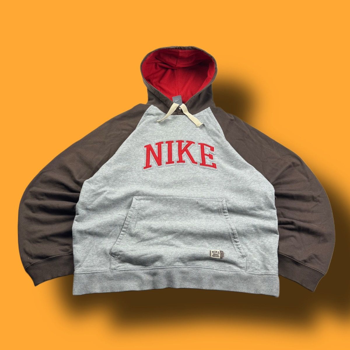 Nike × Vintage NIKE VINTAGE CENTER LOGO OVERSIZE BOXY HOODIE Size US L / EU 52-54 / 3 - 1 Thumbnail