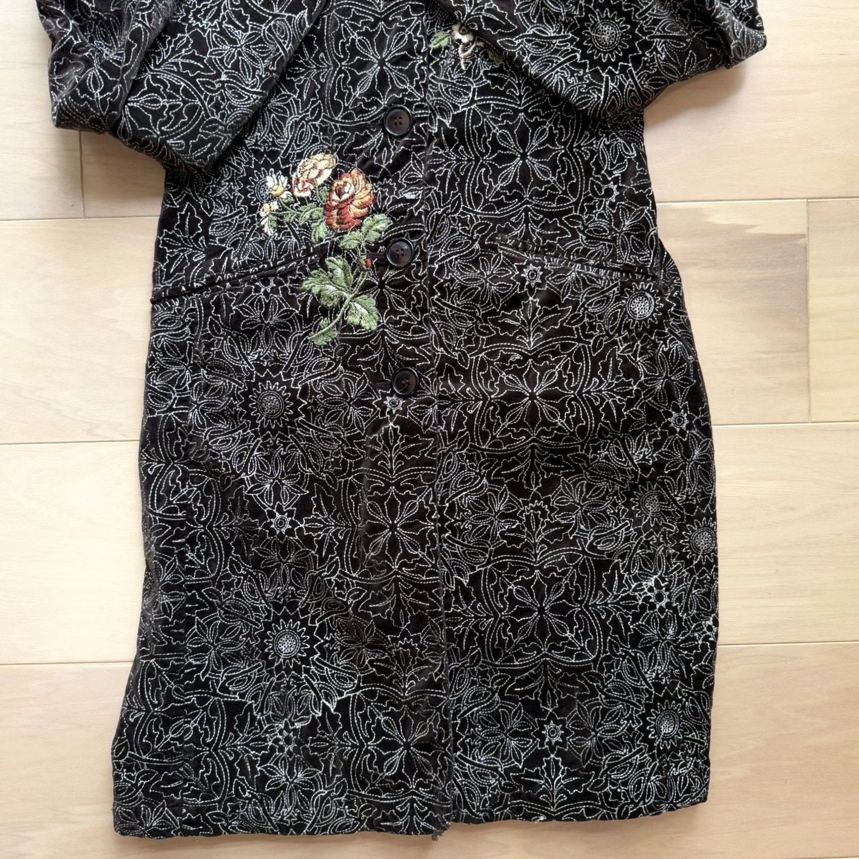 Johnny Was Johnny Was Jacket Floral Brown Long Embroidered Art Glam New York Small Size S / US 4 / IT 40 - 5 Thumbnail