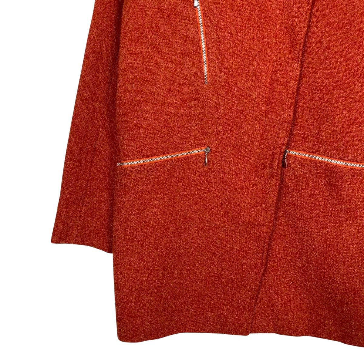 Harris Tweed Pret Pour Partir x Harris Tweed Wool Orange Coat Size XXS / US 00 / IT 34 - 3 Thumbnail