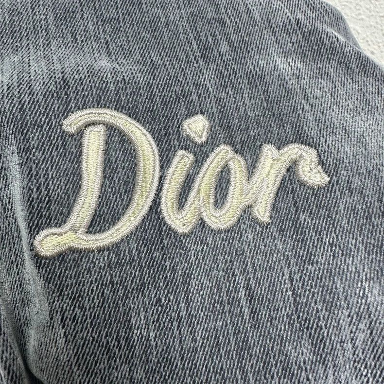 Dior DIOR Embroidered Logo Denim Jacket, Size 48-2506 Size US L / EU 52-54 / 3 - 5 Thumbnail