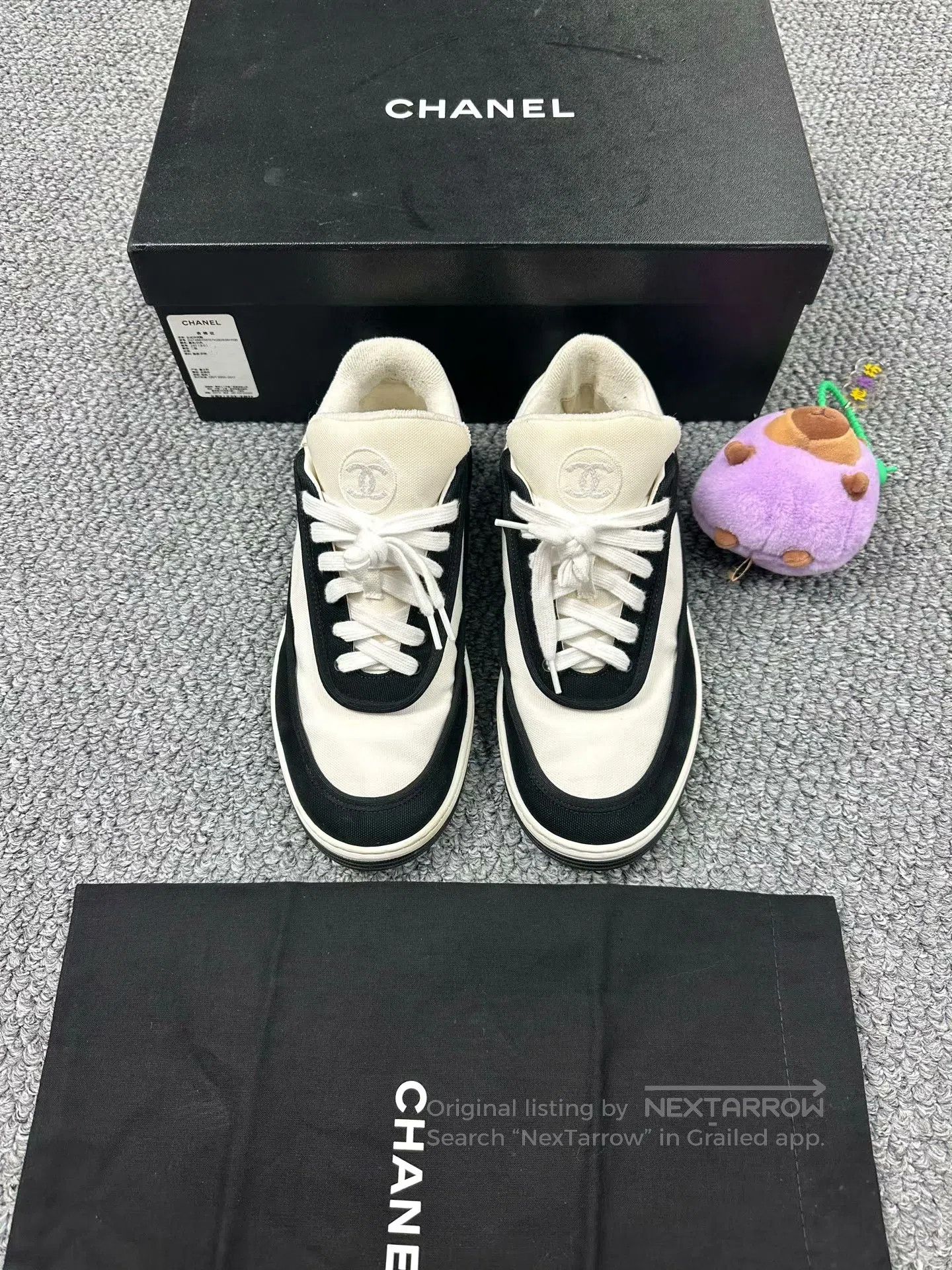 Chanel Chanel Panda Embroidery Logo Leisure Sneakers| Size US 8 / IT 38 - 2 Thumbnail