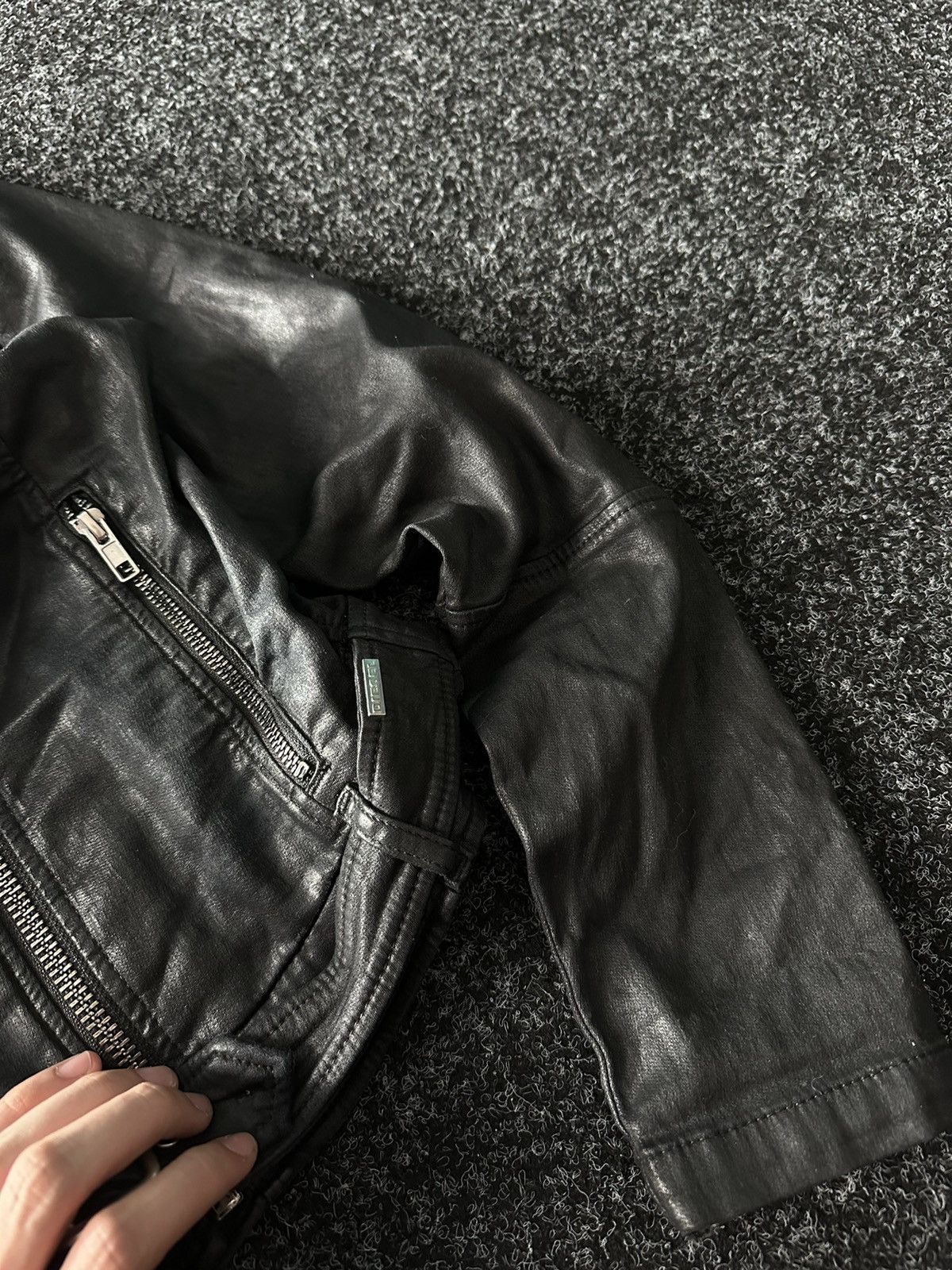 Diesel × If Six Was Nine 🚨AVANT-GARDE Diesel Rick Owen’s Opium Y2K LEATHER DENIM Size M / US 6-8 / IT 42-44 - 8 Thumbnail