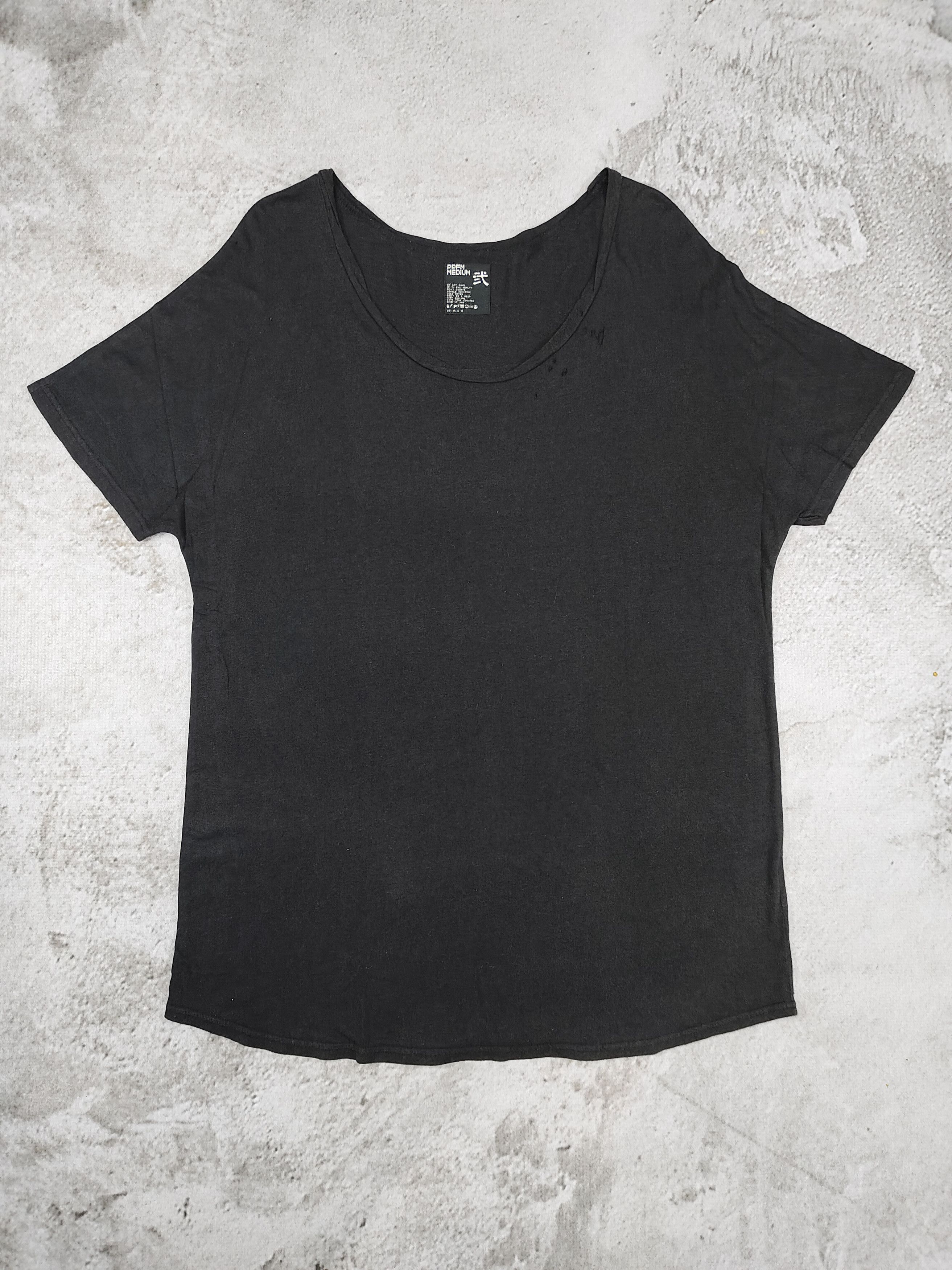 PPFM 2000s PPFM- Wide Scoop Neck Distressed Collar Punk Tshirt Size US M / EU 48-50 / 2 - 1 Thumbnail
