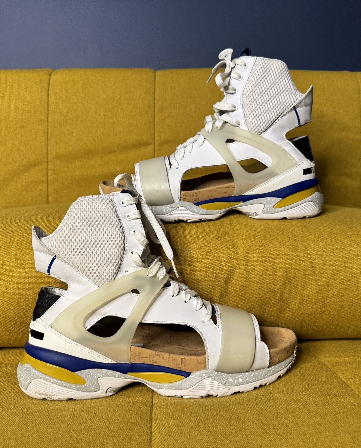 image of Mcq Alexander Mcqueen Puma Select Mcq Tech Runner In White Shoes, Men's (Size 10)