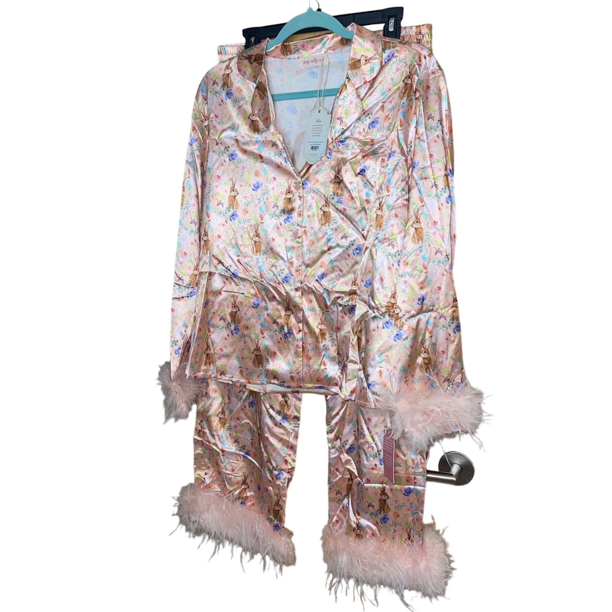 Other Ivy City Co Womens Pajama Set Size Large Pink Size ONE SIZE - 1 Thumbnail