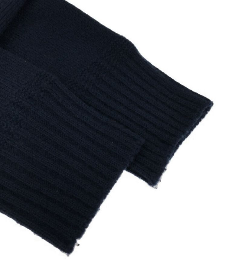 Kaptain Sunshine Kaptain Sunshine Seamless Naval Wool Knit Sweater, Navy Blue Size US S / EU 44-46 / 1 - 4 Thumbnail