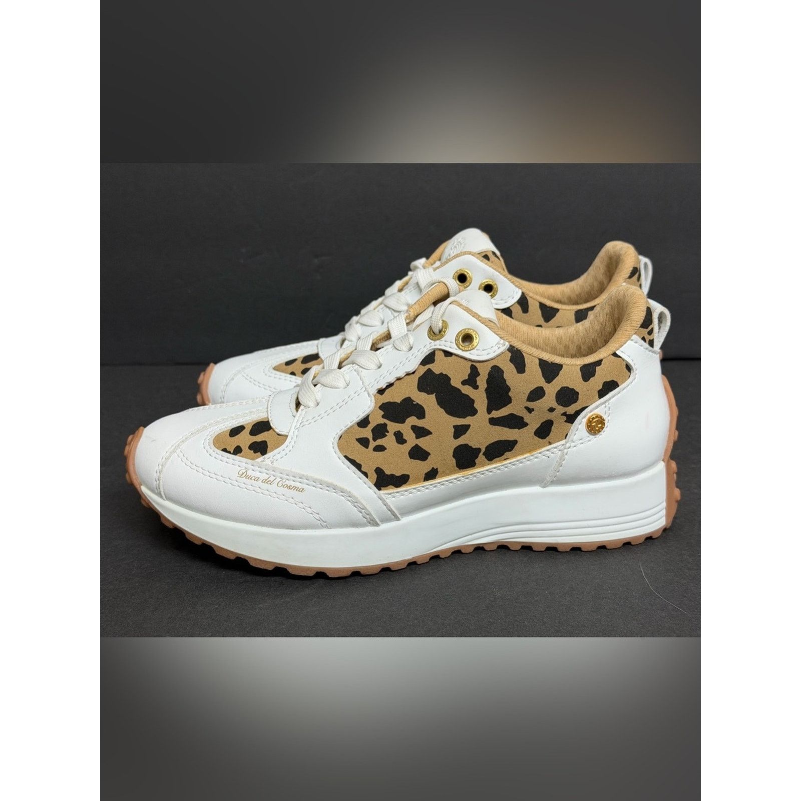 Other Duca Del Cosma Aviva Golf Shoes White Leopard Women’s 6 Size US 6 / IT 36 - 1 Thumbnail