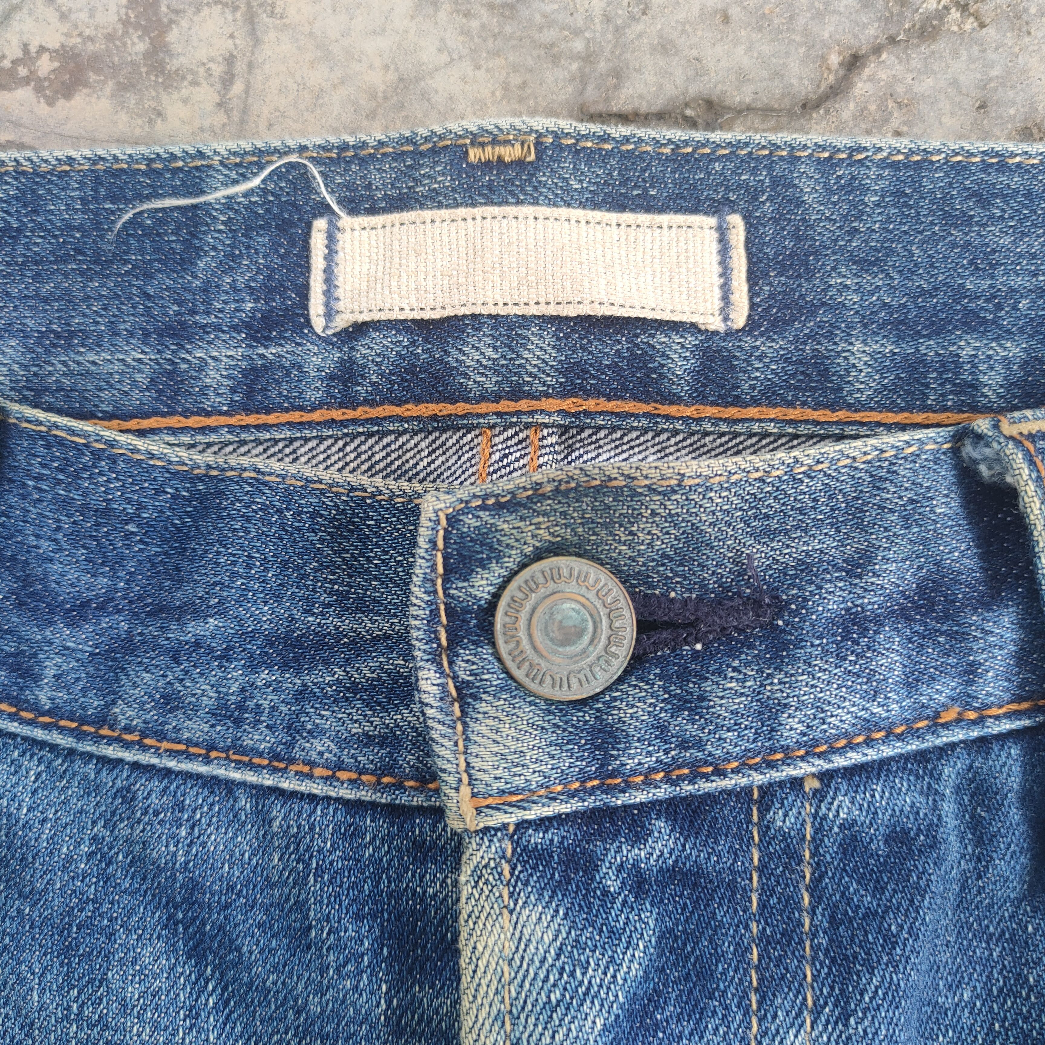 Japanese Brand Vintage japanese rusty faded jeans denim pants Size US 32 / EU 48 - 5 Thumbnail