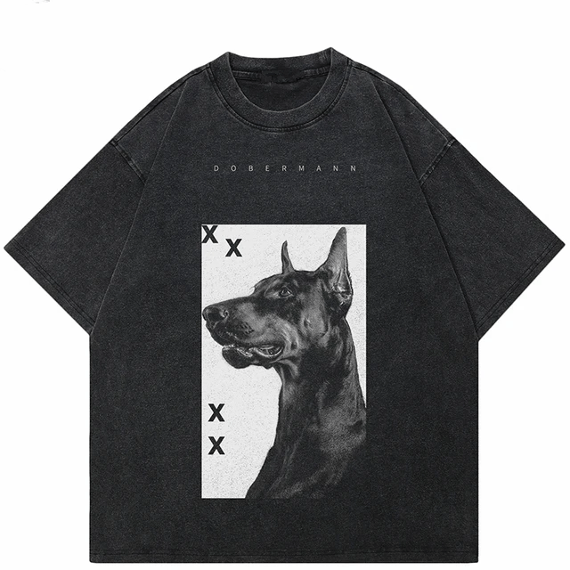 Japanese Brand Doberman Dog T-shirt Washed Size US XL / EU 56 / 4 - 1 Thumbnail