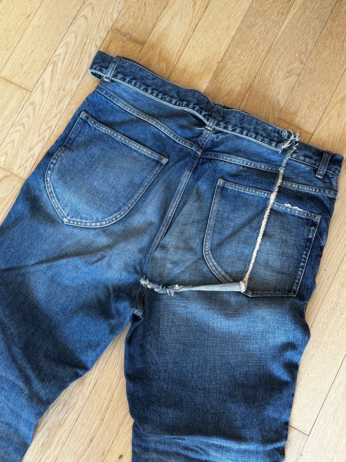 Maison MIHARA YASUHIRO Maison Mihara Yasuhiro Layered Double Waist Denim 21-22AW Size US 34 / EU 50 - 6 Thumbnail