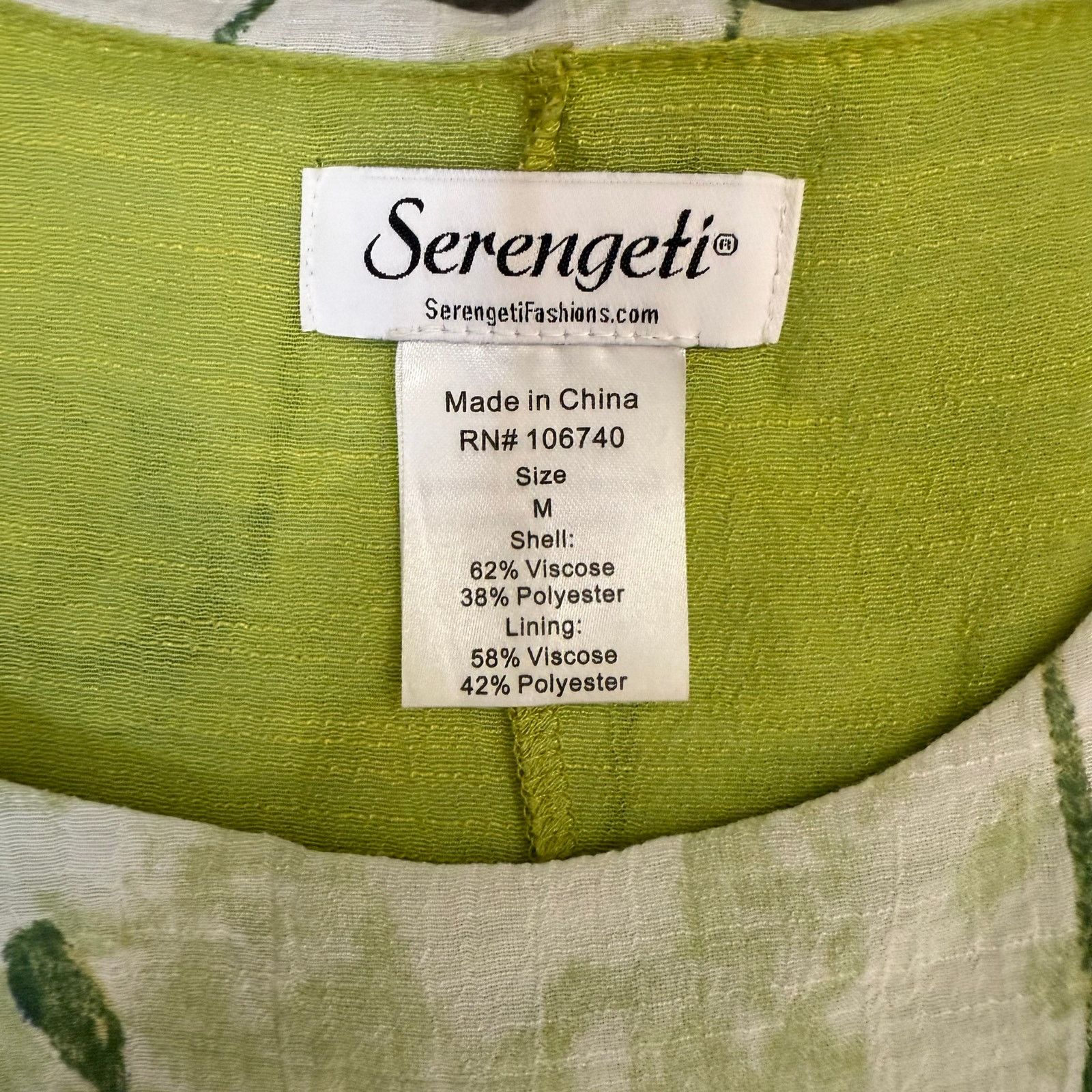Serengeti Vintage Fairycore Short Sleeve Tunic | Medium | Serengeti Size M / US 6-8 / IT 42-44 - 3 Thumbnail