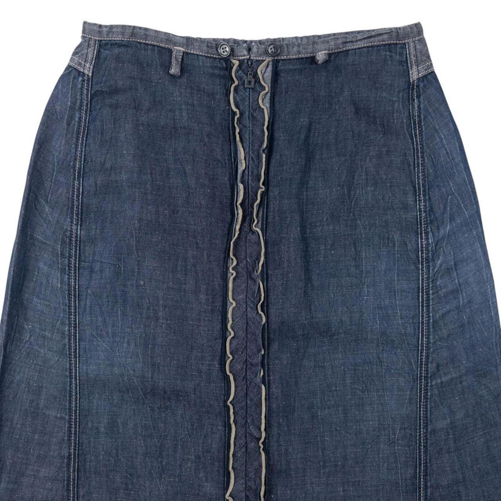 Marithe + Francois Girbaud Vintage 2000s Marithe + Francois Girbaud Denim Skirt W28 Size 32" / US 10 / IT 46 - 4 Thumbnail