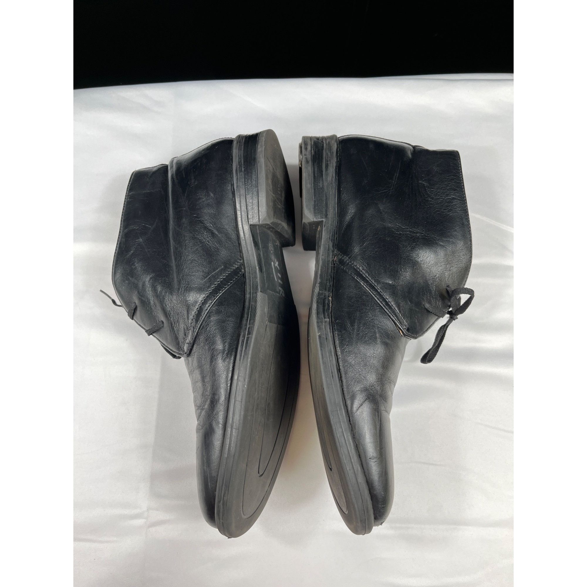 Giorgio Brutini Giorgio Brutini Mens Black Leather Chukka Boots Size 11.5 SK Size US 11.5 / EU 44-45 - 2 Thumbnail