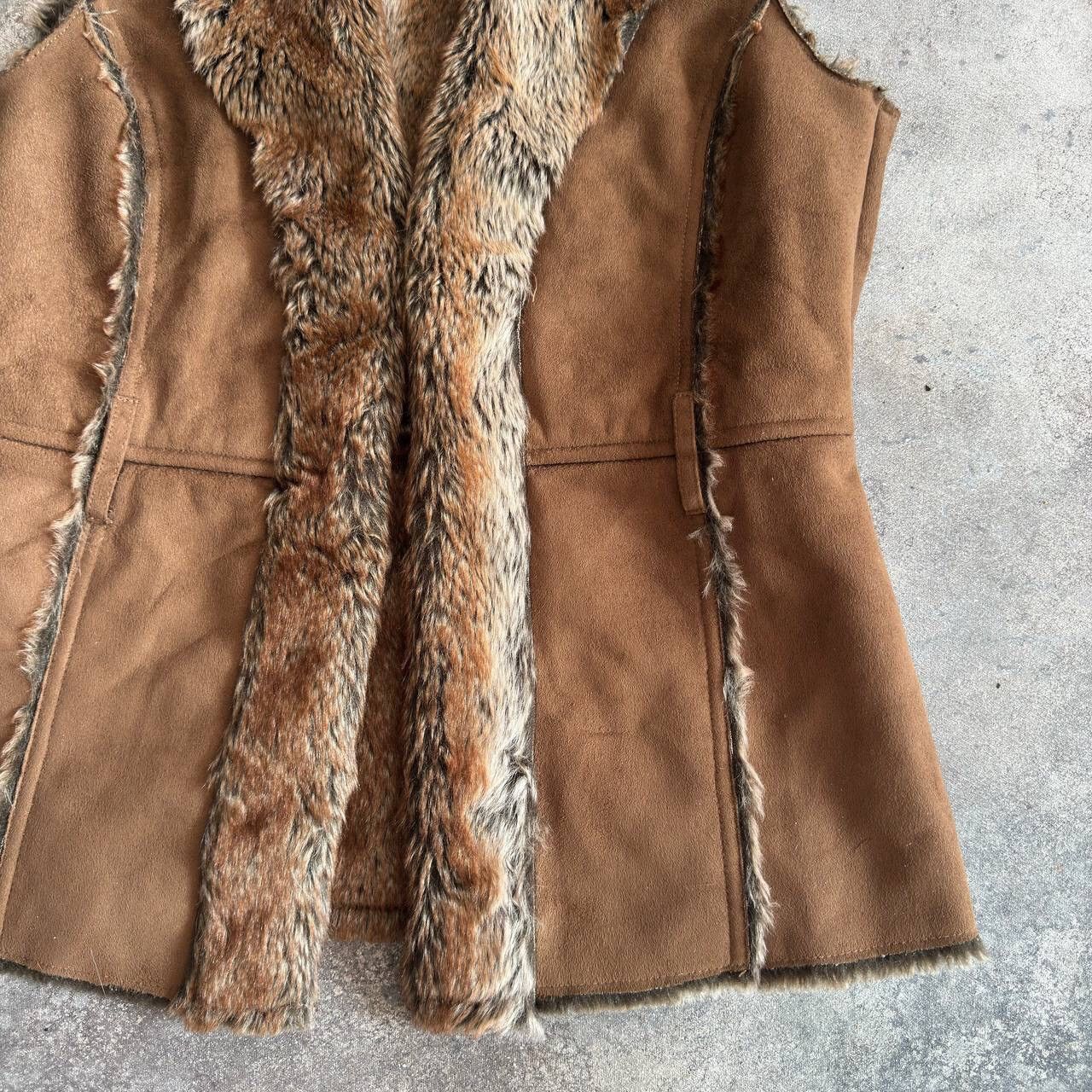 Hysteric Glamour Amazing Y2K 2000’s Aesthetic Faux Fur Vintage Vest Jacket Size S / US 4 / IT 40 - 7 Thumbnail