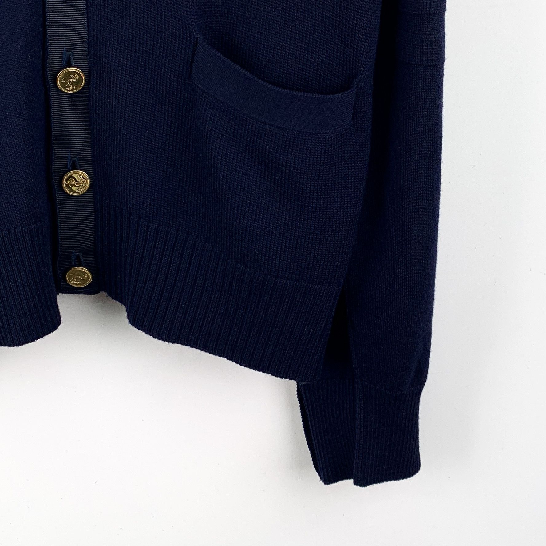 Thom Browne Thom Browne Wool Cardigan Navy (4) Size US XL / EU 56 / 4 - 4 Thumbnail