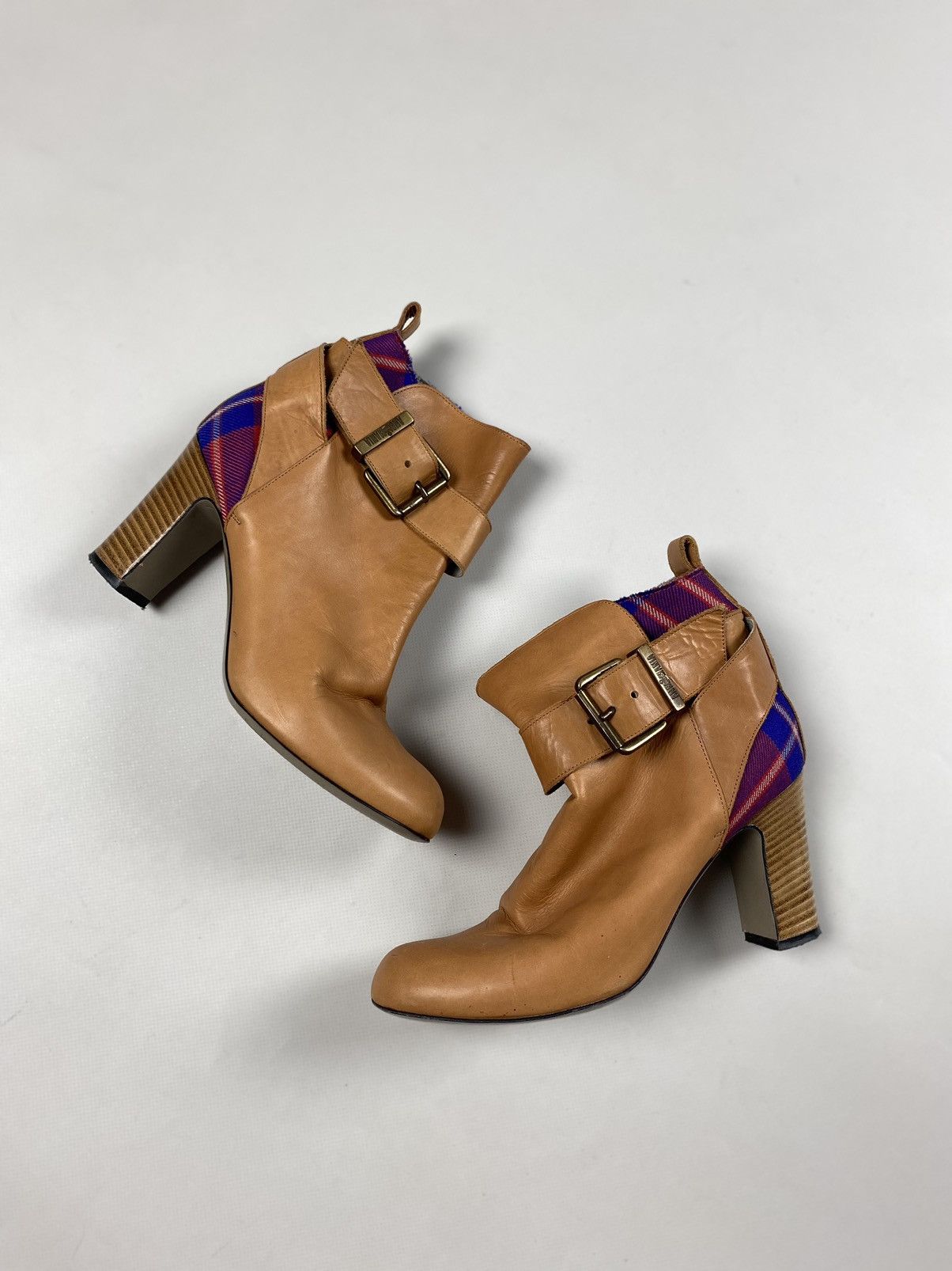 Vivienne Westwood Vivienne Westwood Anglomania leather tartan heeled boots Size US 6 / IT 36 - 1 Thumbnail