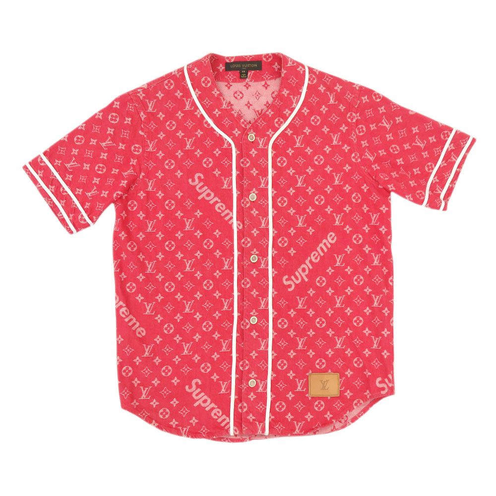 Louis Vuitton × Supreme Louis Vuitton x Supreme Jacquard Denim Baseball Jersey Size US XS / EU 42 / 0 - 1 Thumbnail