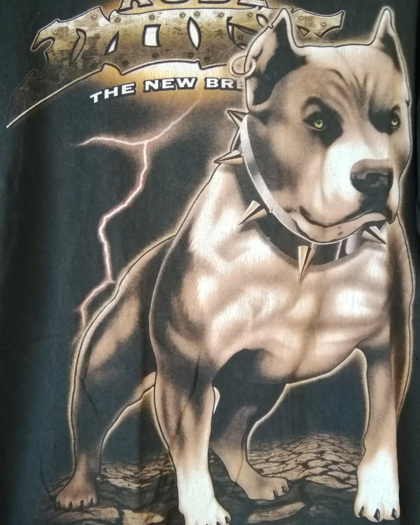 Vintage Vintage Rude Dogs Pitbull Mega Print Tees Size US L / EU 52-54 / 3 - 2 Thumbnail