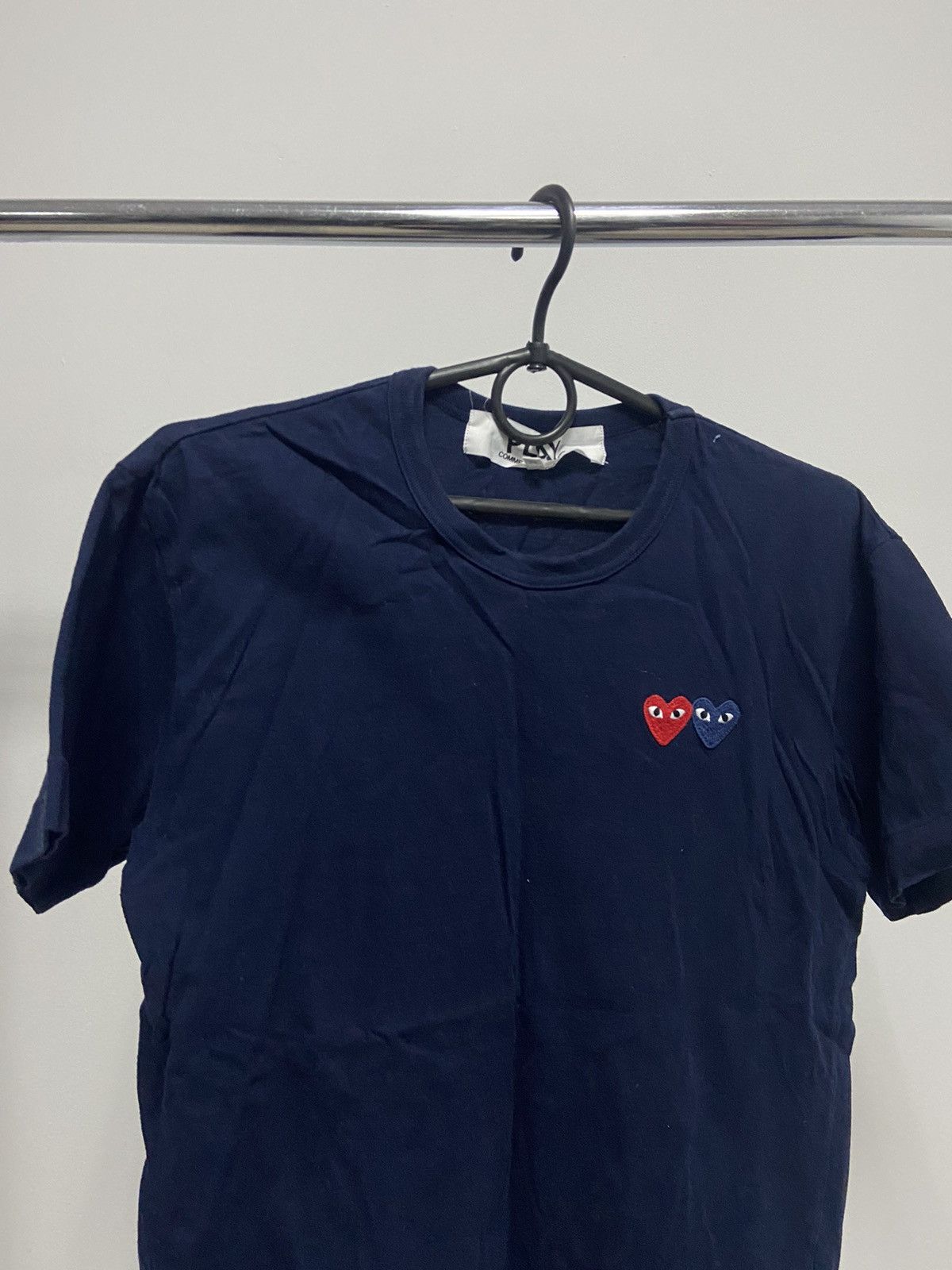 Comme des Garcons PLAY × Japanese Brand × Vintage Play Come Des Garcons Vintage T Shirt double Logo Japanese Size US M / EU 48-50 / 2 - 2 Thumbnail