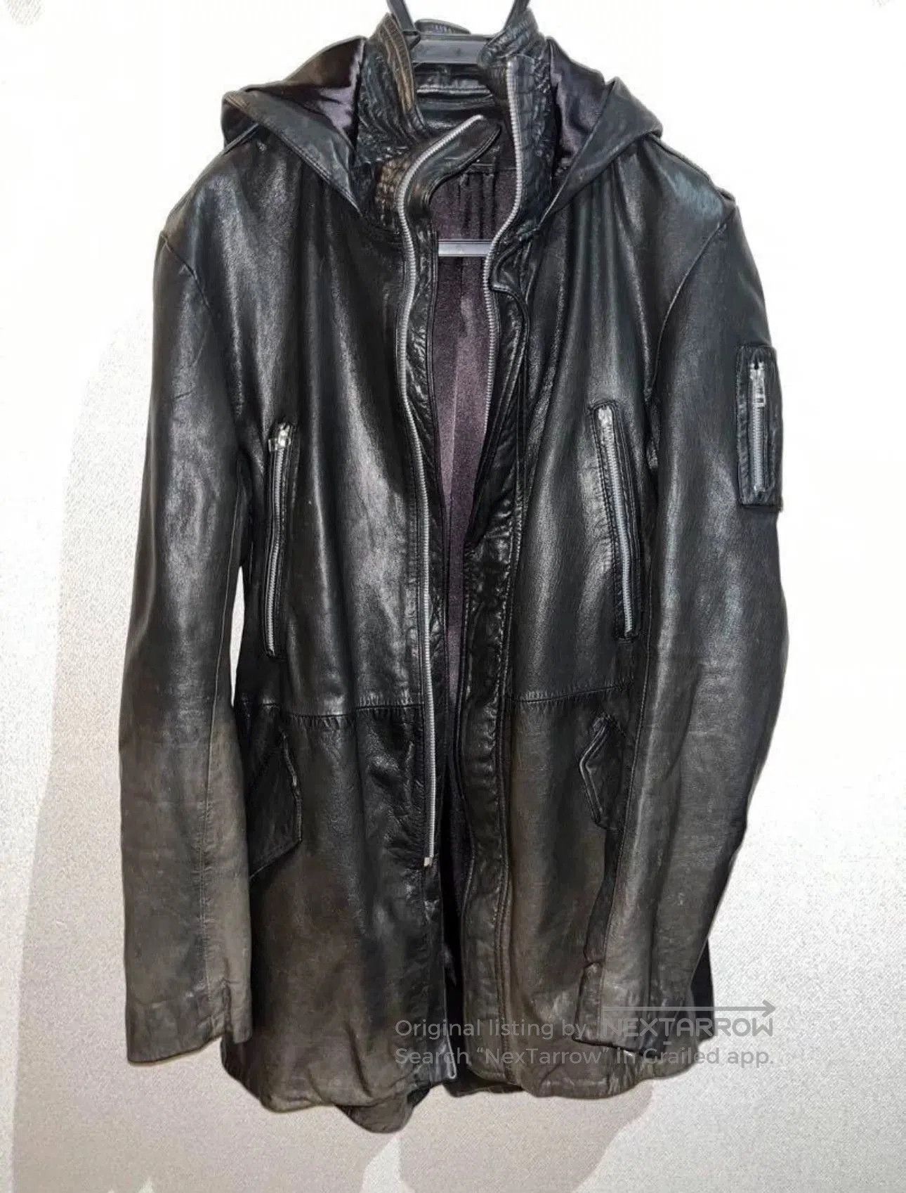Addict Clothes Japan rare hooded leather jacket from 14th addiction. Size US M / EU 48-50 / 2 - 6 Thumbnail
