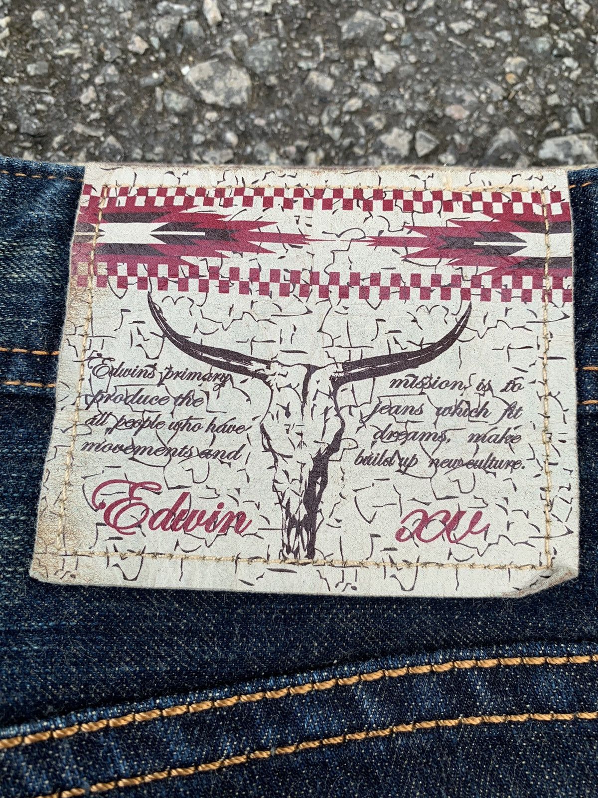 Edwin FLARE💥 EDWIN NAVAJO HIPPIES STYLE RUSTY DISTRESSED DENIM Size US 32 / EU 48 - 21 Thumbnail