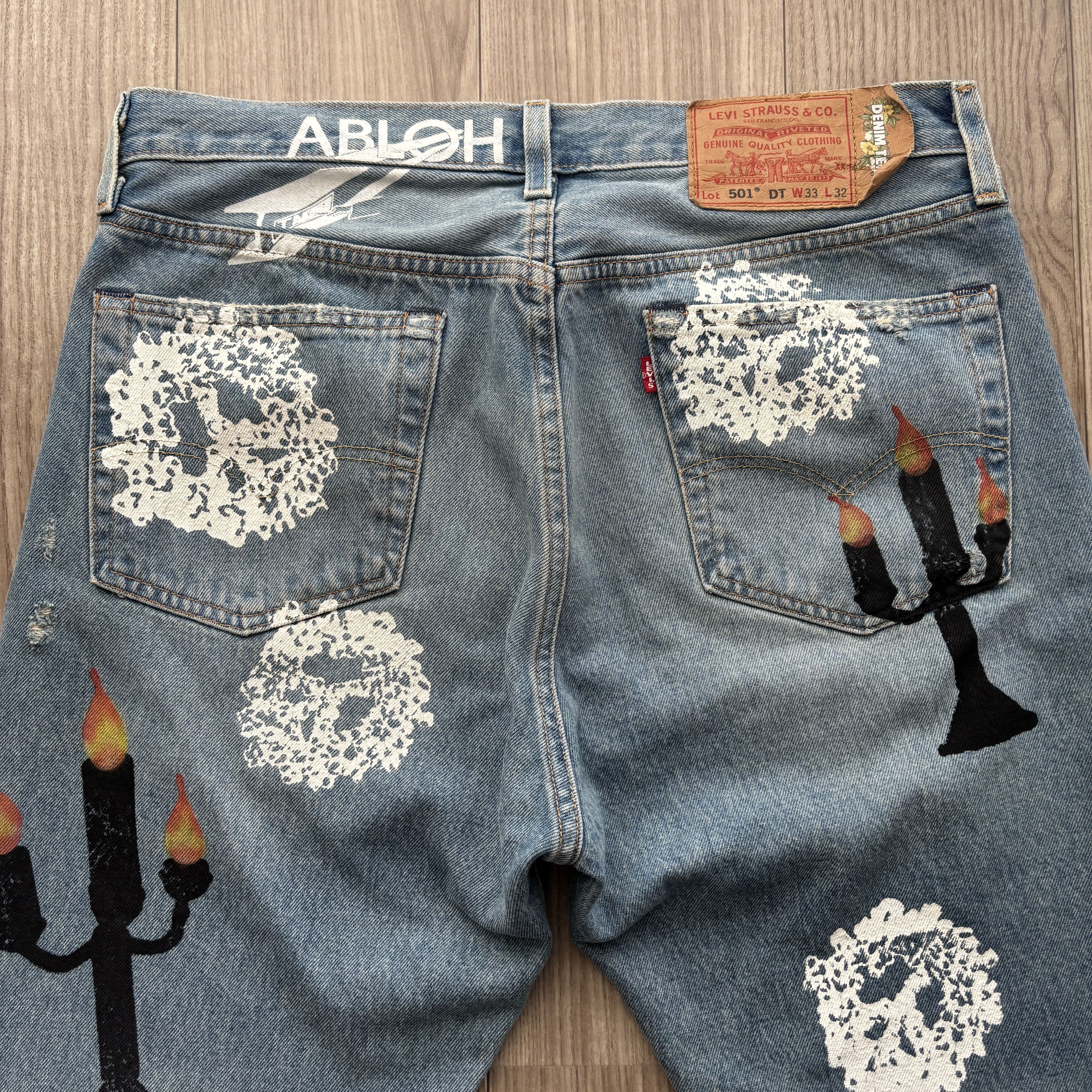 DENIM TEARS Denim Tears Cotton wreath Virgil Abloh Message In A Tear Size US 33 - 4 Thumbnail