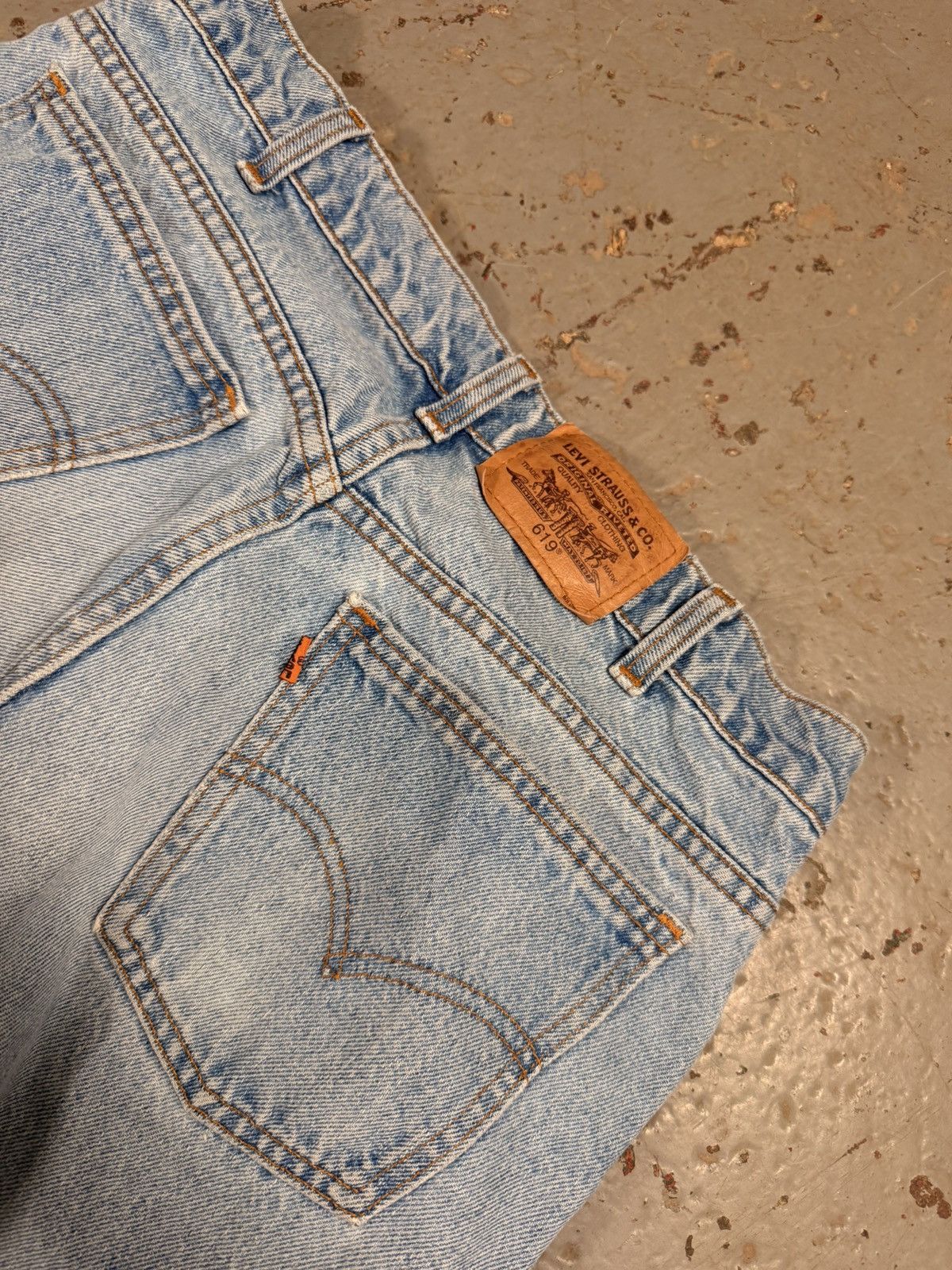 Levi's Vintage Levis Orange Tag 70s 619 Denim Jeans Size US 34 / EU 50 - 3 Thumbnail