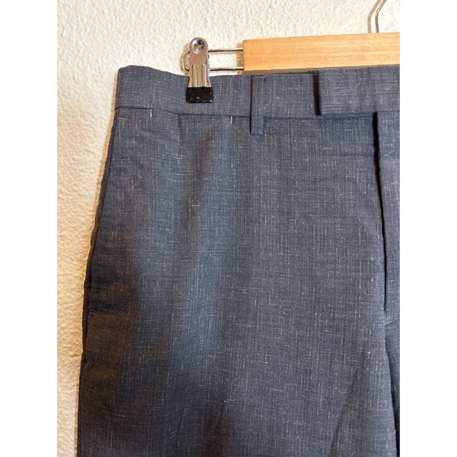 Banana Republic VINTAGE? Not specified. Banana Republic Dress Pants Men 33 33 Wool Charcoal Gray Italian Marzotto Size US 33 - 4 Thumbnail
