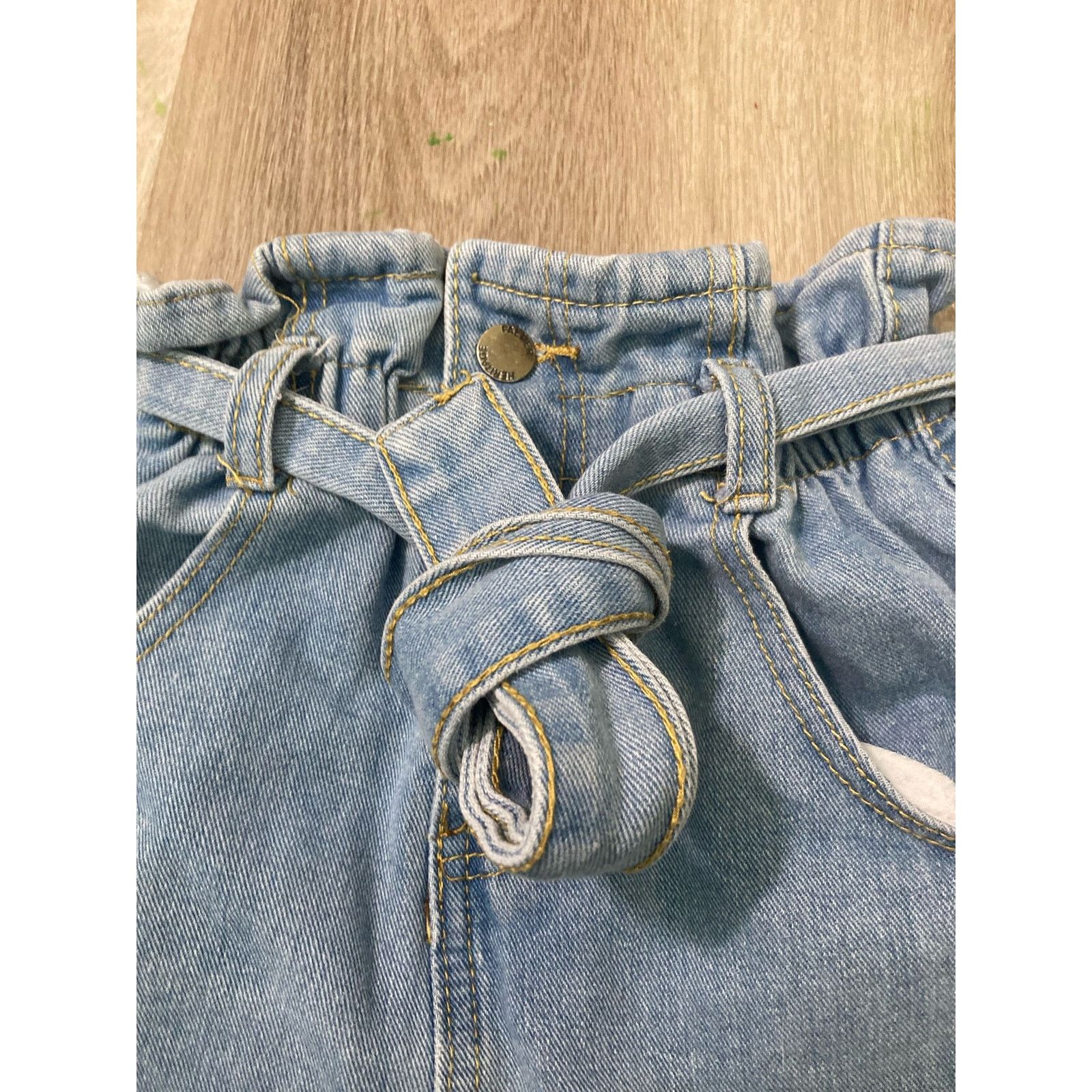 Shein Shein Women's XS High Rise Denim Blue Shorts Casual Fashion Size 22" - 5 Thumbnail
